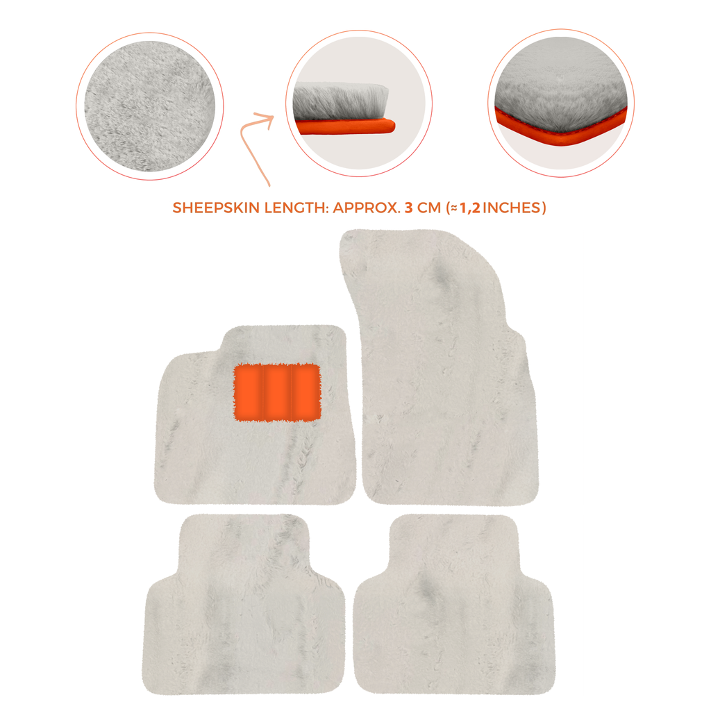 Lamborghini Urus (2018-2026) - Sheepskin Length, Various Color Options Custom Fit Premium Velour Floor Mats