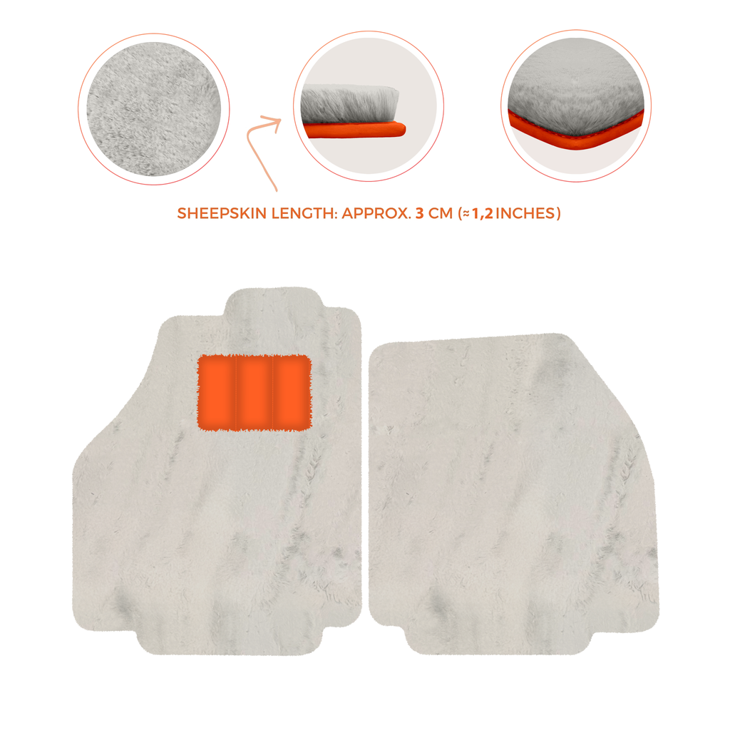 Ferrari 488 Pista Spider (2019-2021) - Sheepskin Length, Various Color Options Custom Fit Premium Velour Floor Mats