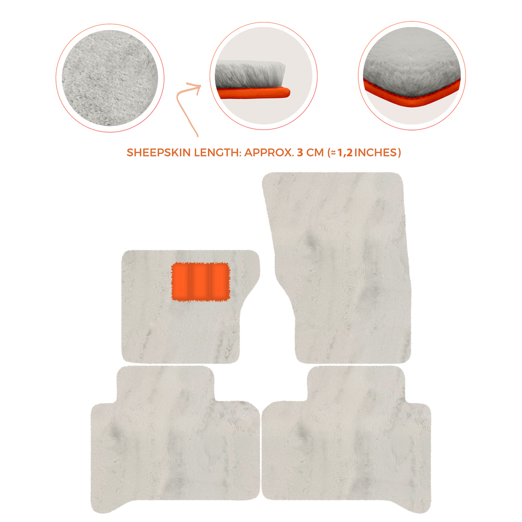 Range Rover (2012-2022) 4-5 Seater - Sheepskin Length, Various Color Options Custom Fit Premium Velour Floor Mats
