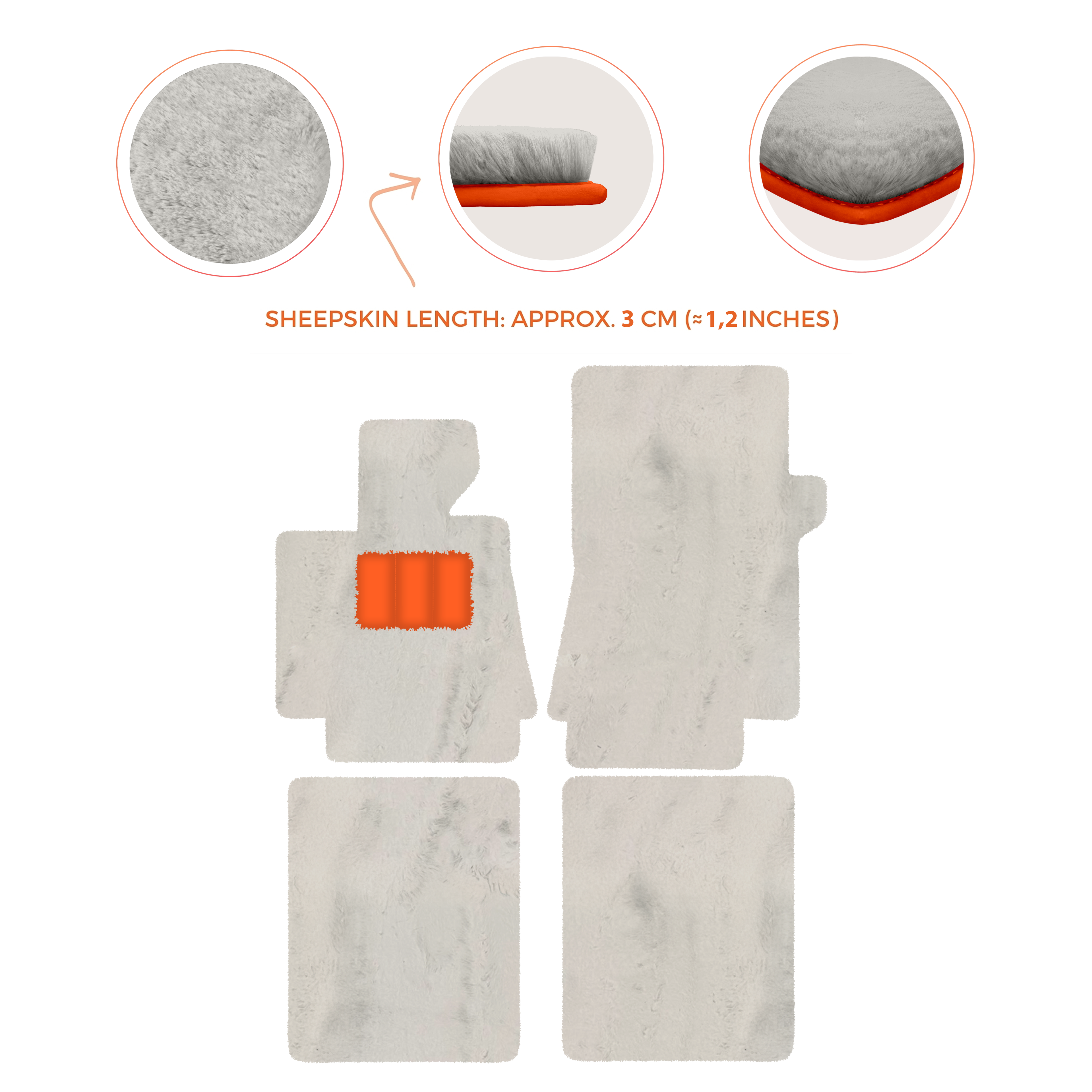 Bentley Arnage T (1998-2009) - Sheepskin Length, Various Color Options Custom Fit Premium Velour Floor Mats