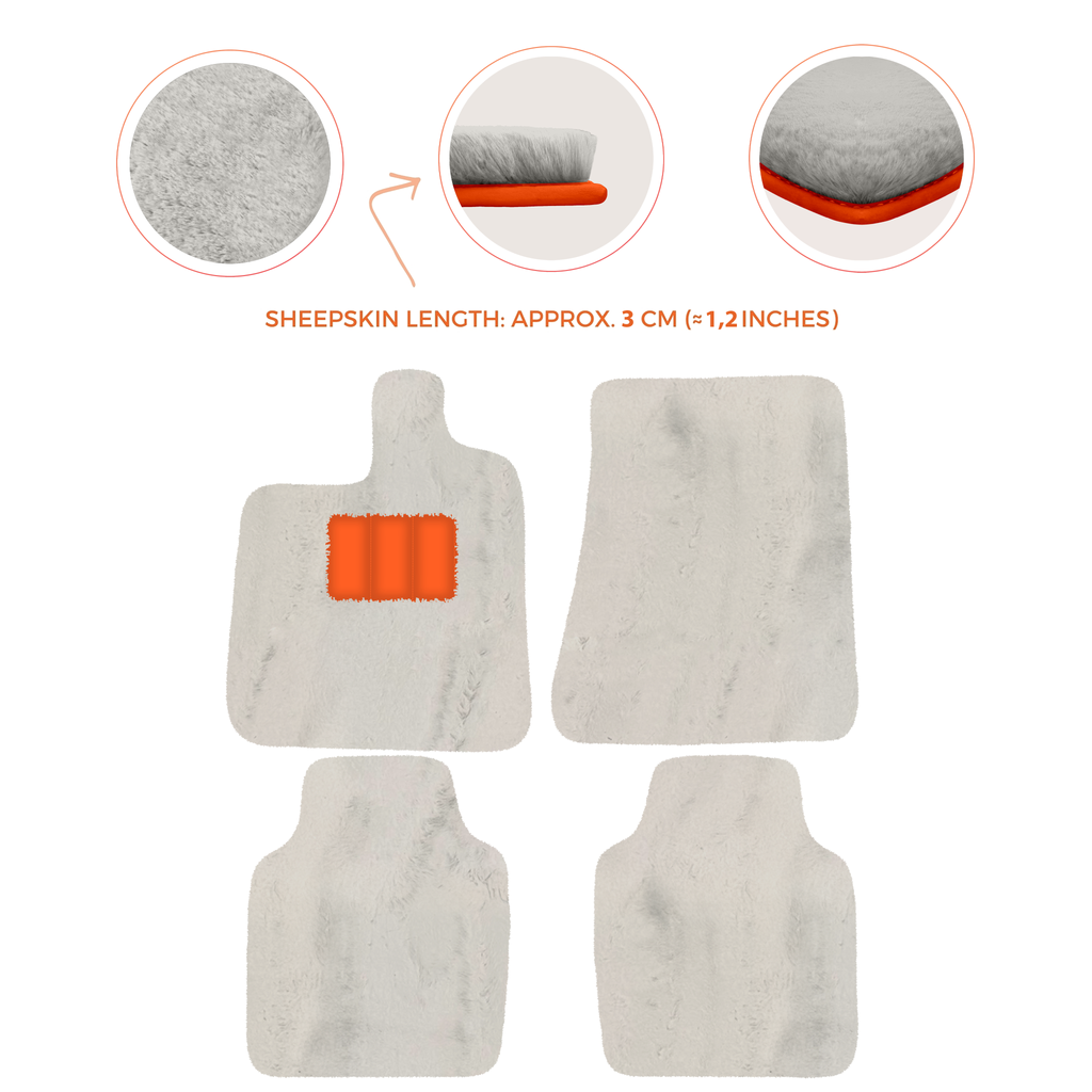 Ferrari Purosangue (2023-2024) - Sheepskin Length, Various Color Options Custom Fit Premium Velour Floor Mats