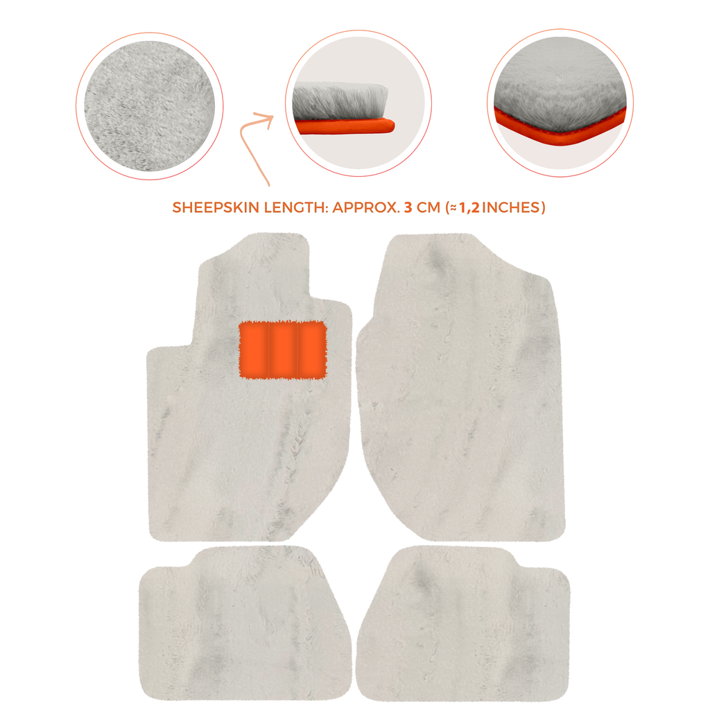 Land Rover Freelander (2003-2007) - Sheepskin Length, Various Color Options Custom Fit Premium Velour Floor Mats