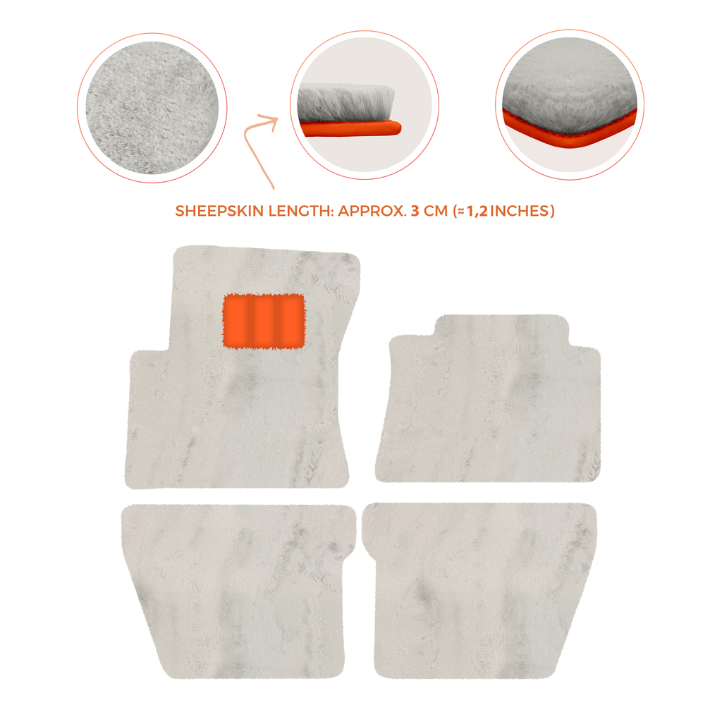 Bentley Mulsanne (2010â€“2020) - Sheepskin Length, Various Color Options Custom Fit Premium Velour Floor Mats