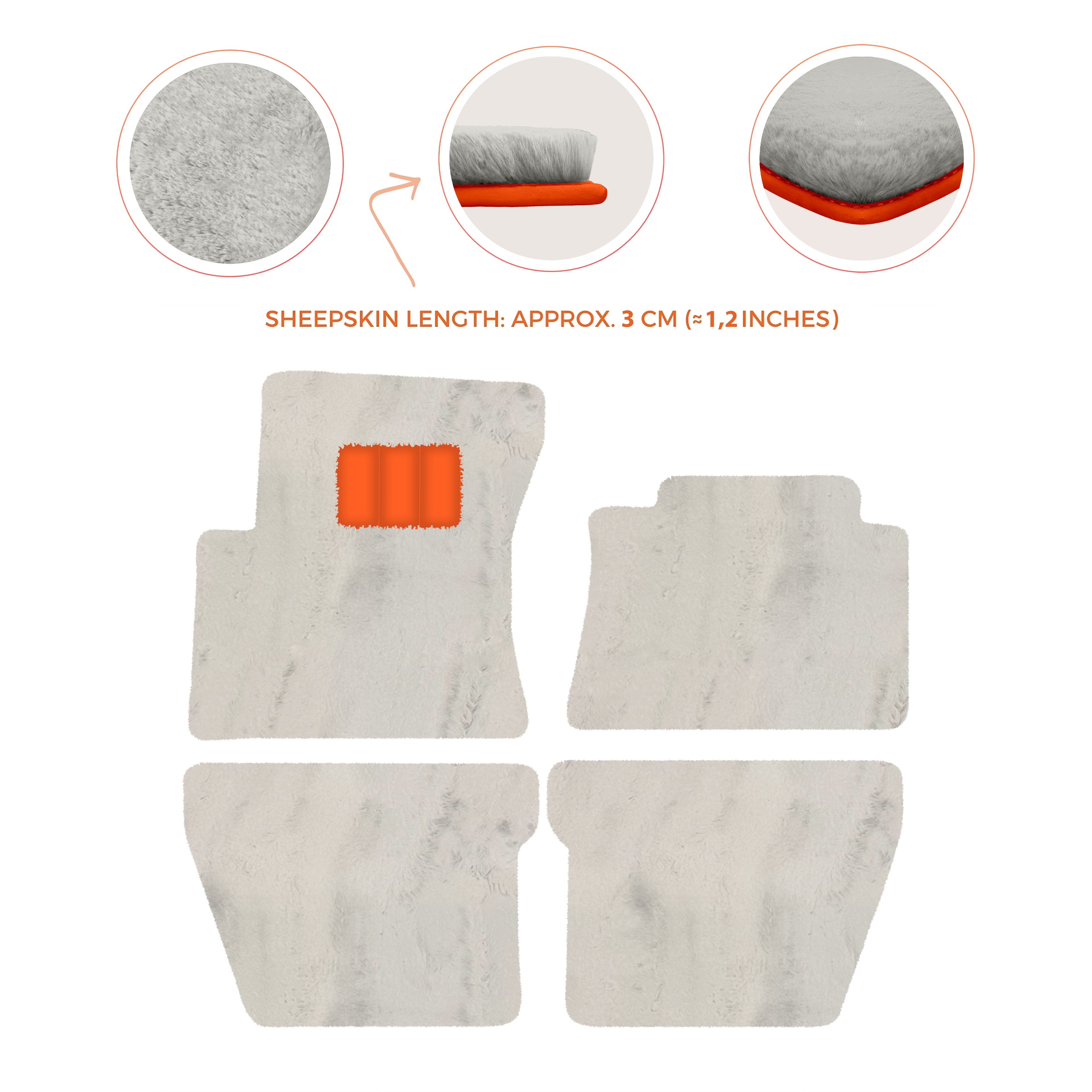 Bentley Mulsanne (2010â€“2020) - Sheepskin Length, Various Color Options Custom Fit Premium Velour Floor Mats