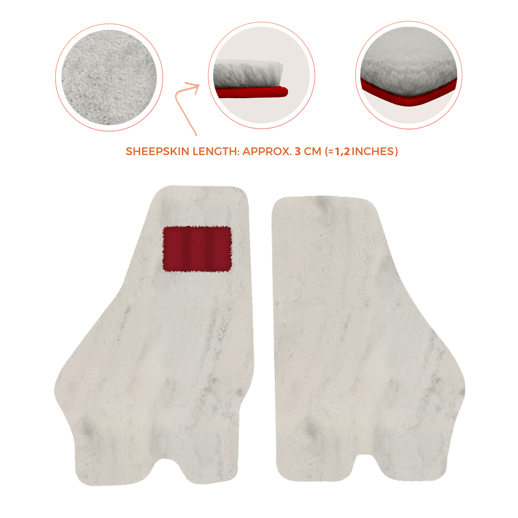 Lamborghini Jalpa (1981-1988) - Sheepskin Length, Various Color Options Custom Fit Premium Velour Floor Mats