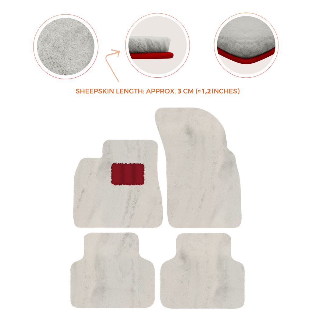 Bentley Bentayga (2015-2023) - Sheepskin Length, Various Color Options Custom Fit Premium Velour Floor Mats