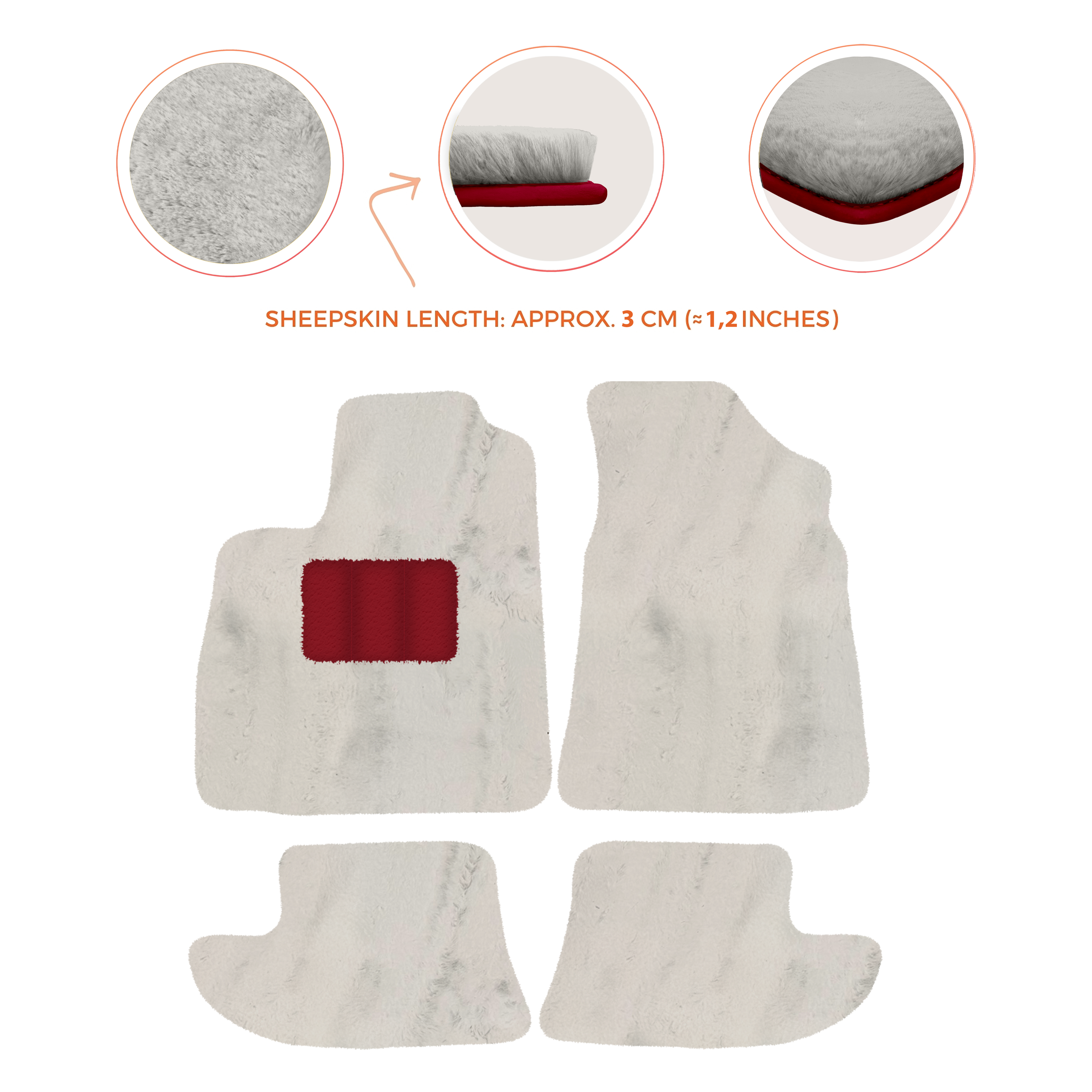Bentley Continental GT (2003â€“2011) - Sheepskin Length, Various Color Options Custom Fit Premium Velour Floor Mats