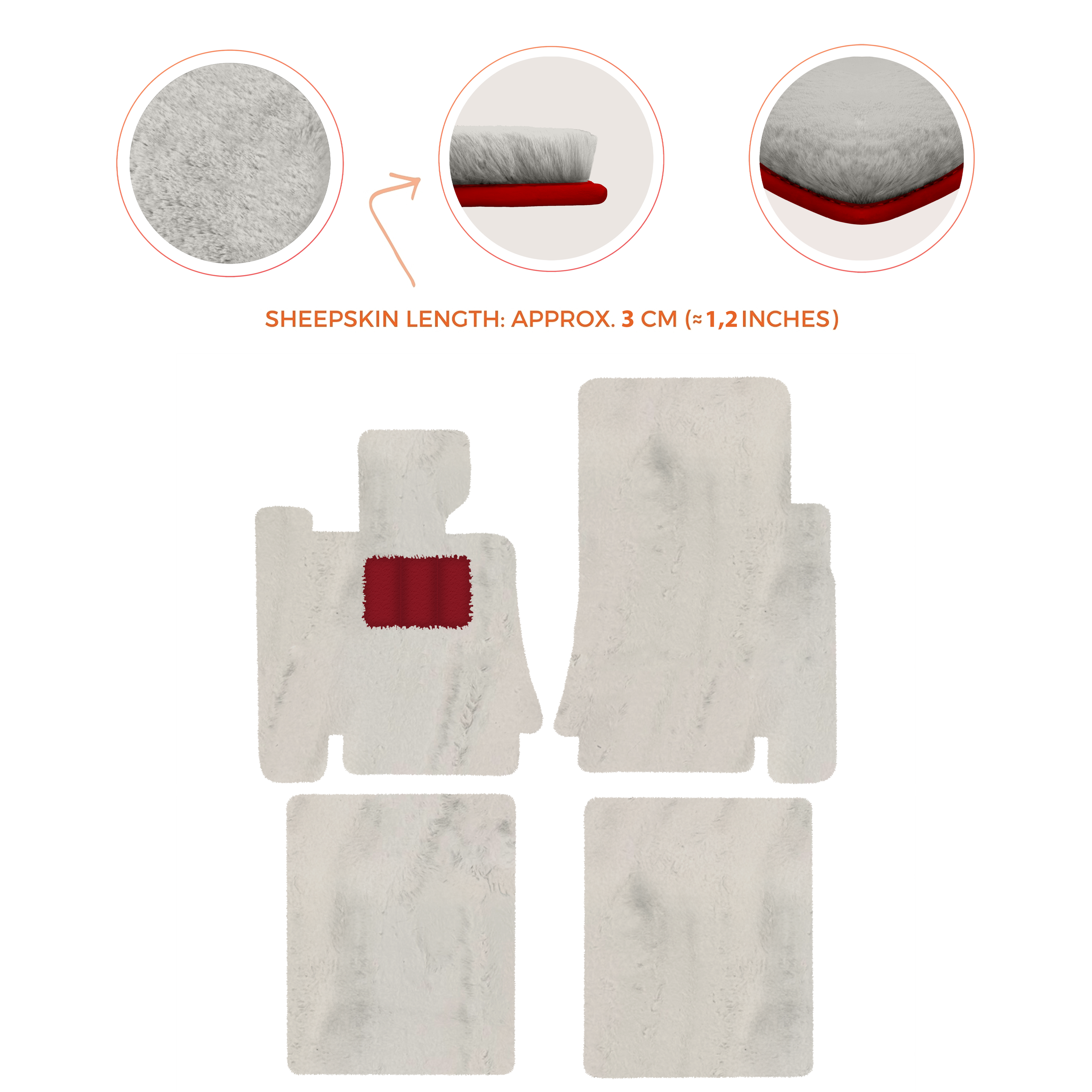 Bentley Arnage Red Label RL (1998-2009) - Sheepskin Length, Various Color Options Custom Fit Premium Velour Floor Mats