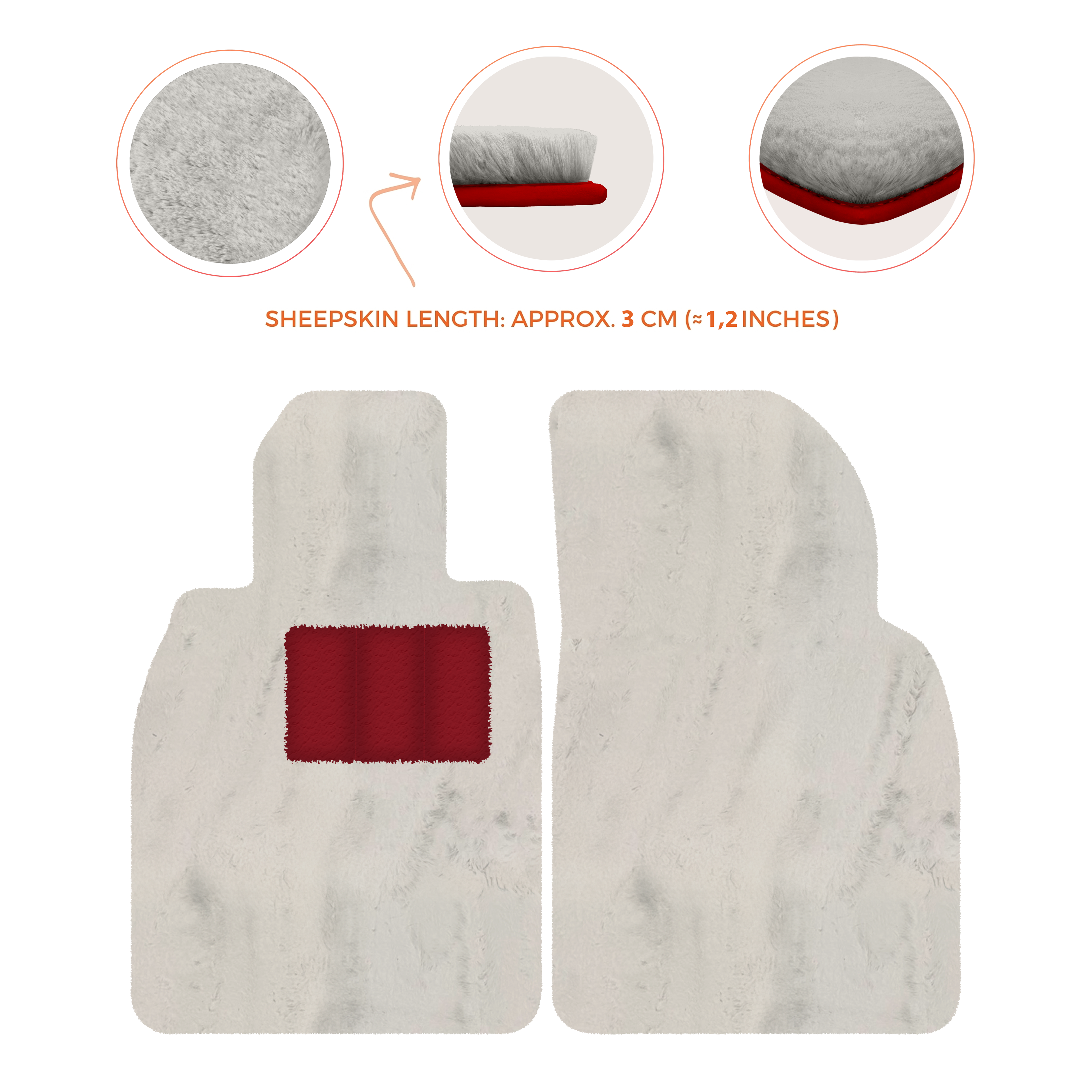 Porsche 718 Boxster (2016-2023) - Sheepskin Length, Various Color Options Custom Fit Premium Velour Floor Mats