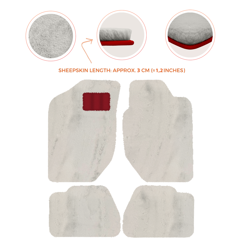 Land Rover Freelander (1997-2003) - Sheepskin Length, Various Color Options Custom Fit Premium Velour Floor Mats