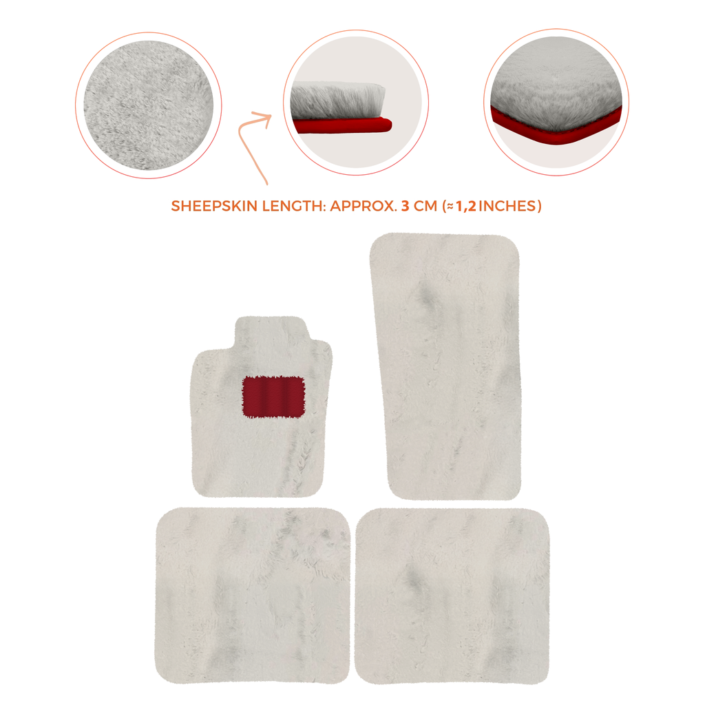 Bentley Flying Spur (2019-2023) - Sheepskin Length, Various Color Options Custom Fit Premium Velour Floor Mats