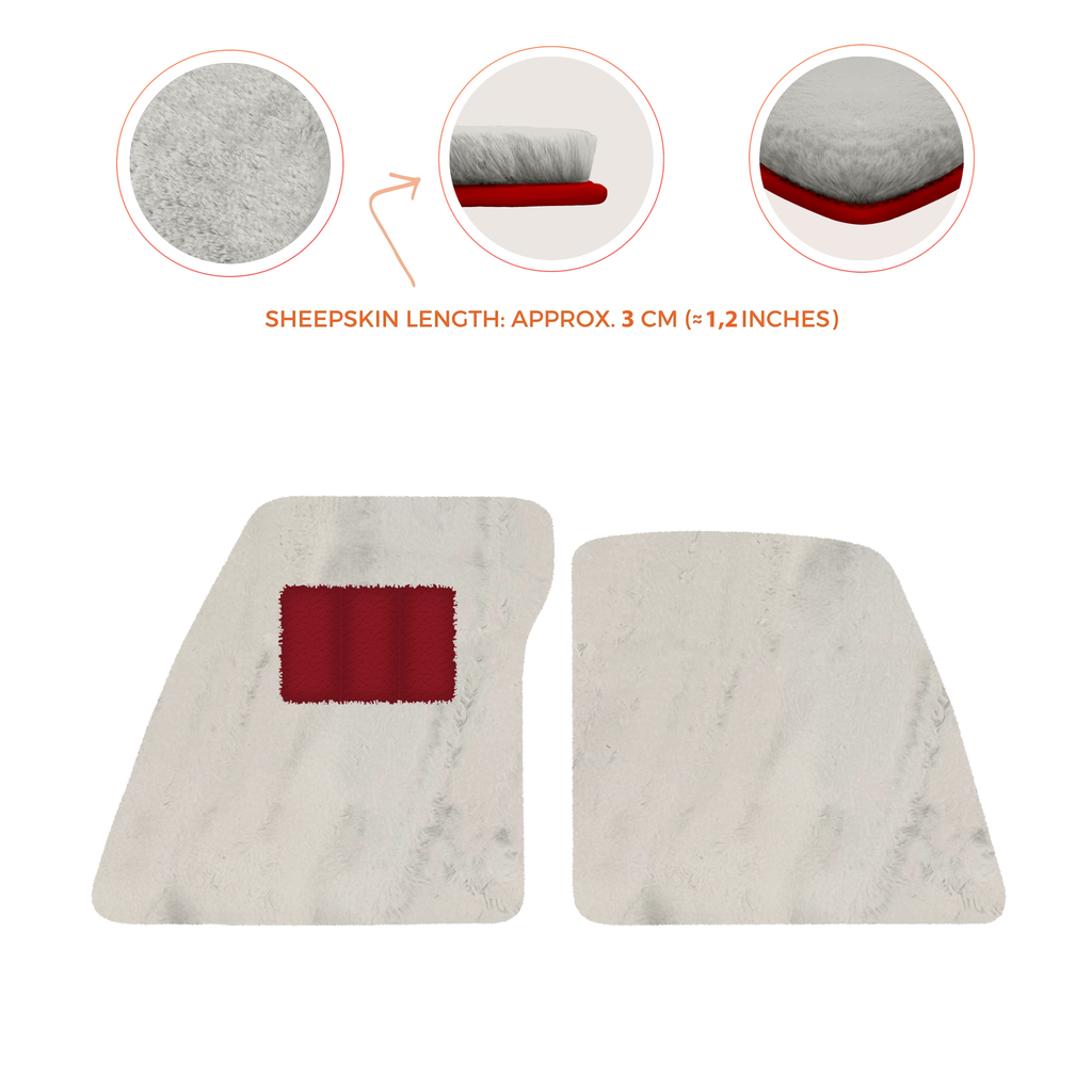 Ferrari SF90 Stradale (2019-2024) - Sheepskin Length, Various Color Options Custom Fit Premium Velour Floor Mats
