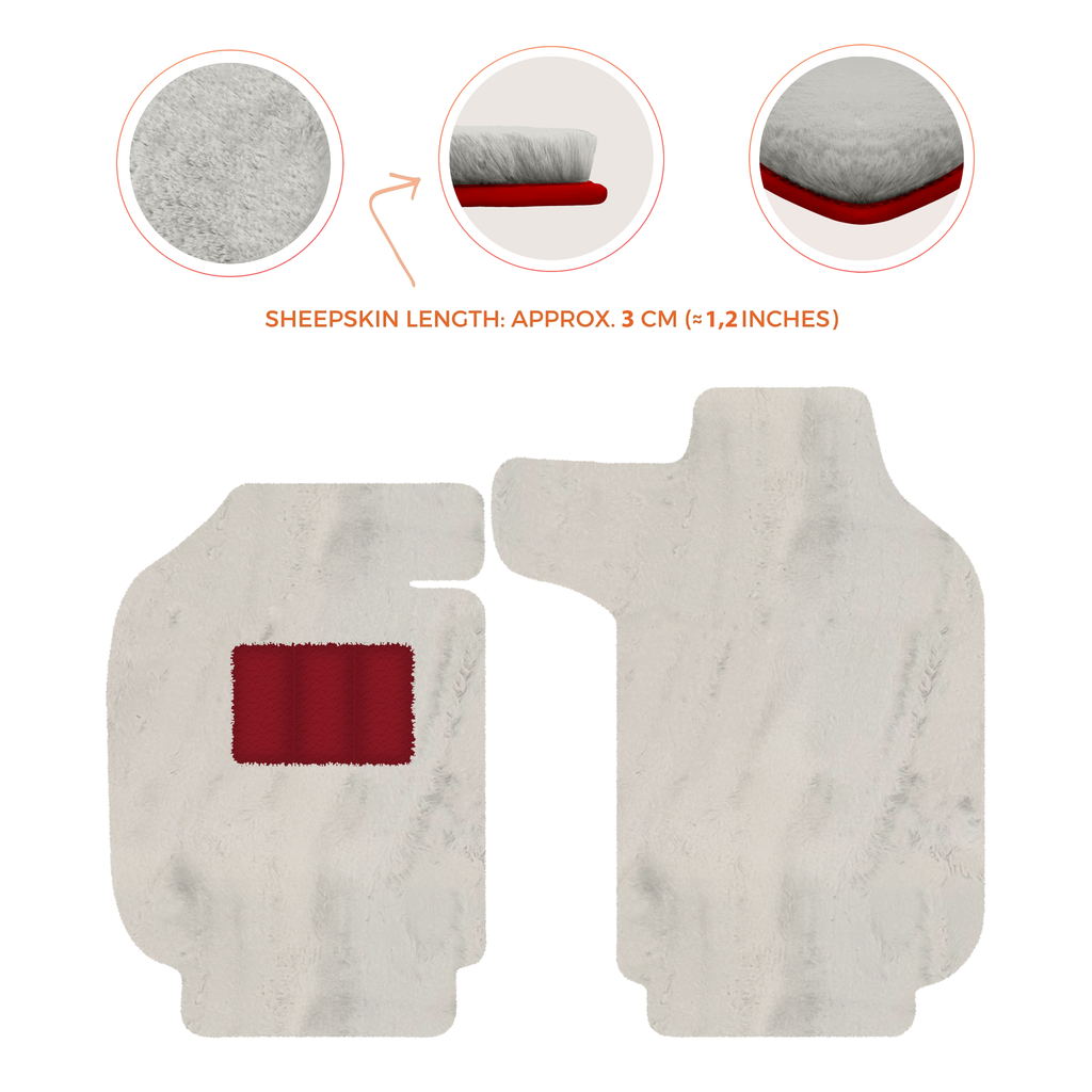Porsche 911 SC (1978-1984) - Sheepskin Length, Various Color Options Custom Fit Premium Velour Floor Mats