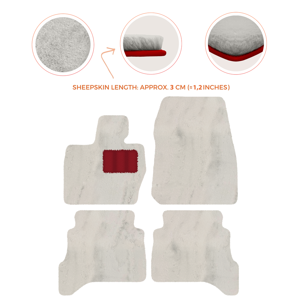 Range Rover Sport L460 (2022-2024) Short/Long Wheelbase - Sheepskin Length, Various Color Options Custom Fit Premium Velour Floor Mats