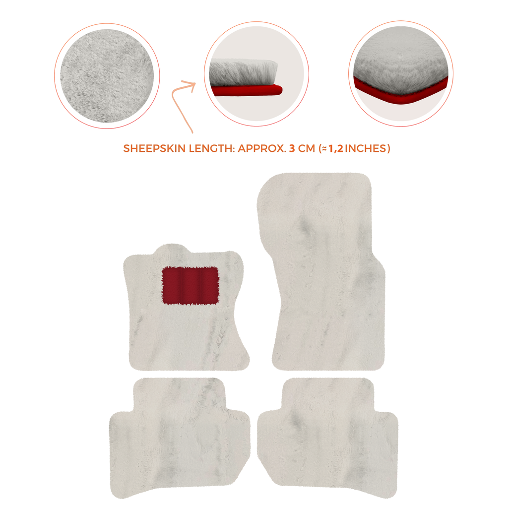 Range Rover Velar (2017-2024) - Sheepskin Length, Various Color Options Custom Fit Premium Velour Floor Mats