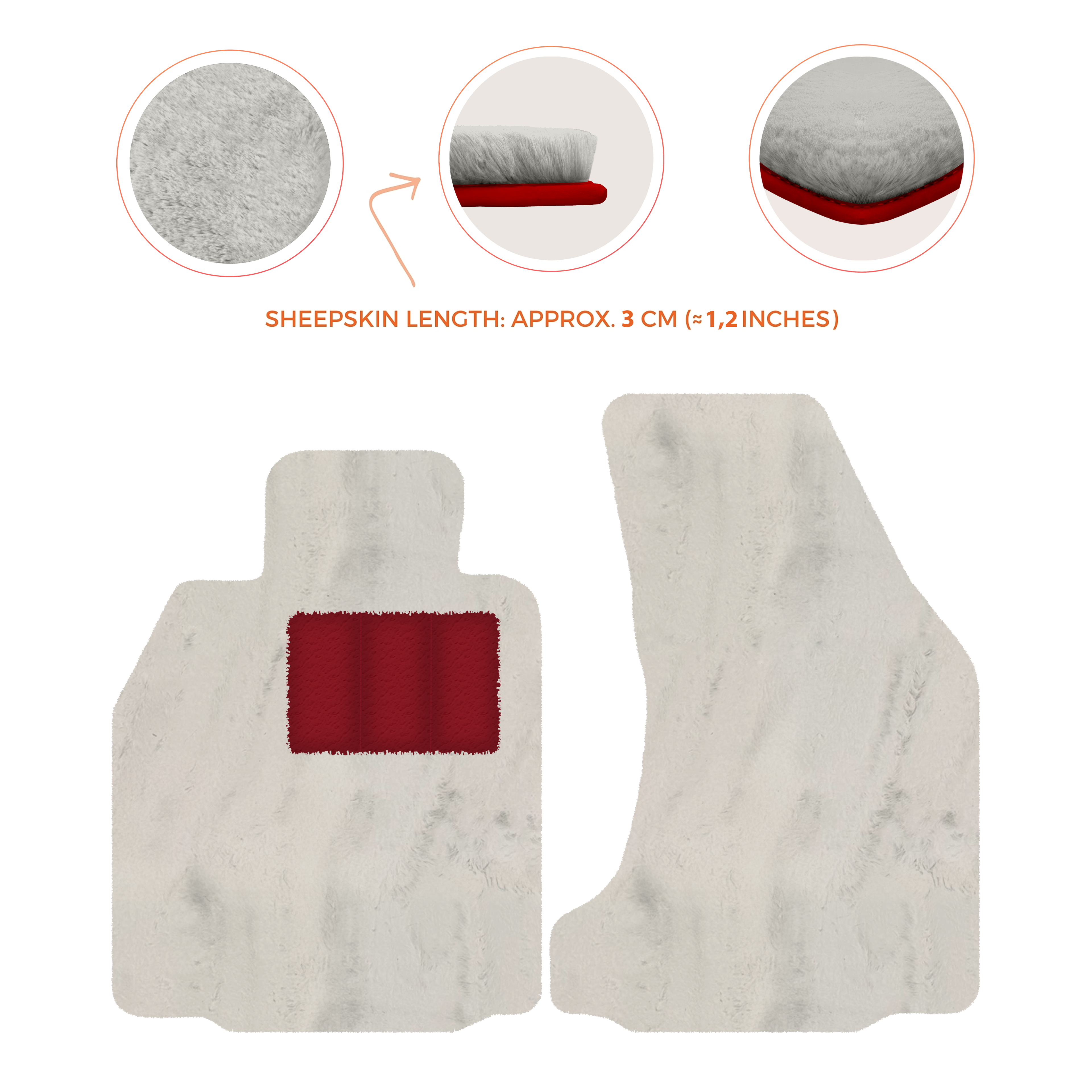 Porsche 987 Boxster (2005-2012) - Sheepskin Length, Various Color Options Custom Fit Premium Velour Floor Mats