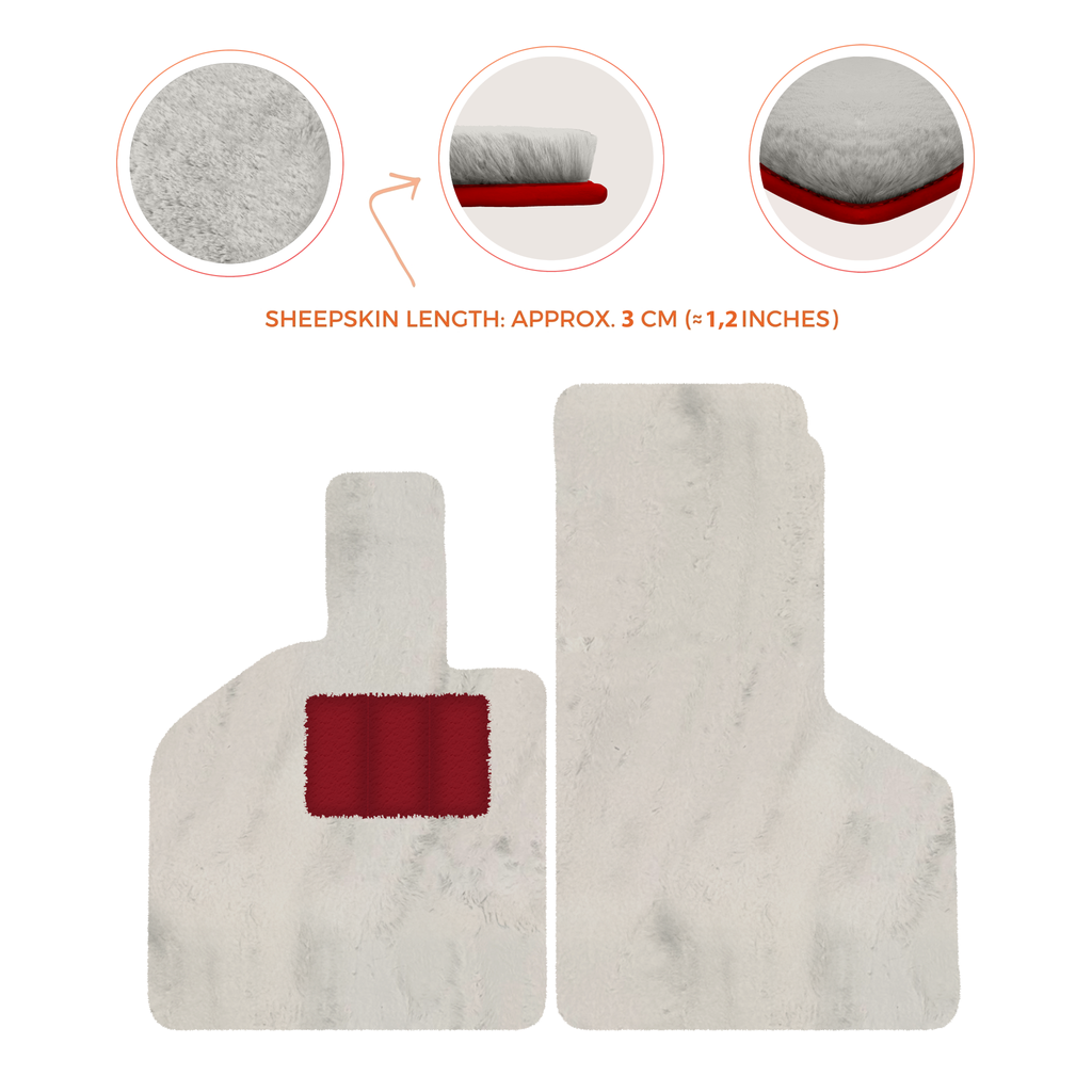 Lamborghini Huracan (2014-2023) - Sheepskin Length, Various Color Options Custom Fit Premium Velour Floor Mats