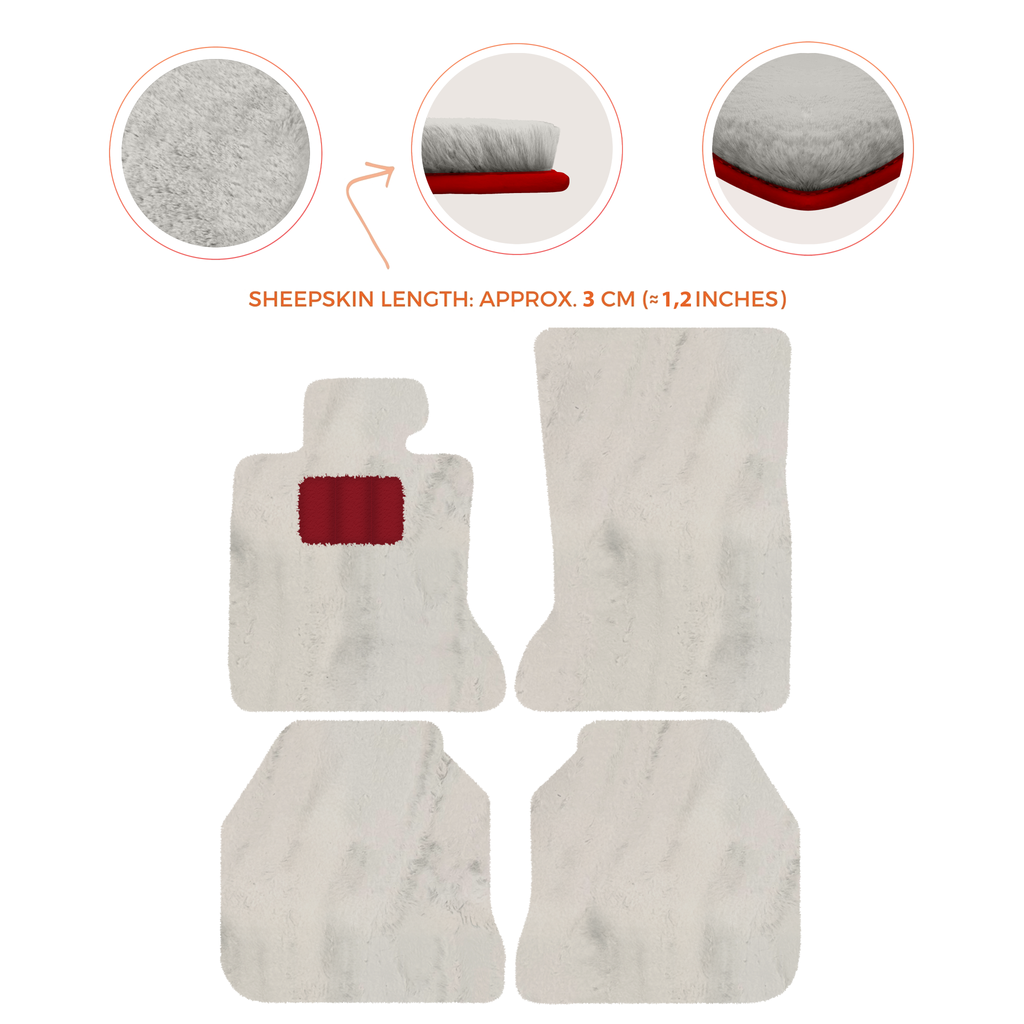 Rolls-Royce Ghost Series I RR2 (2010-2014) Sedan - Sheepskin Length, Various Color Options Custom Fit Premium Velour Floor Mats