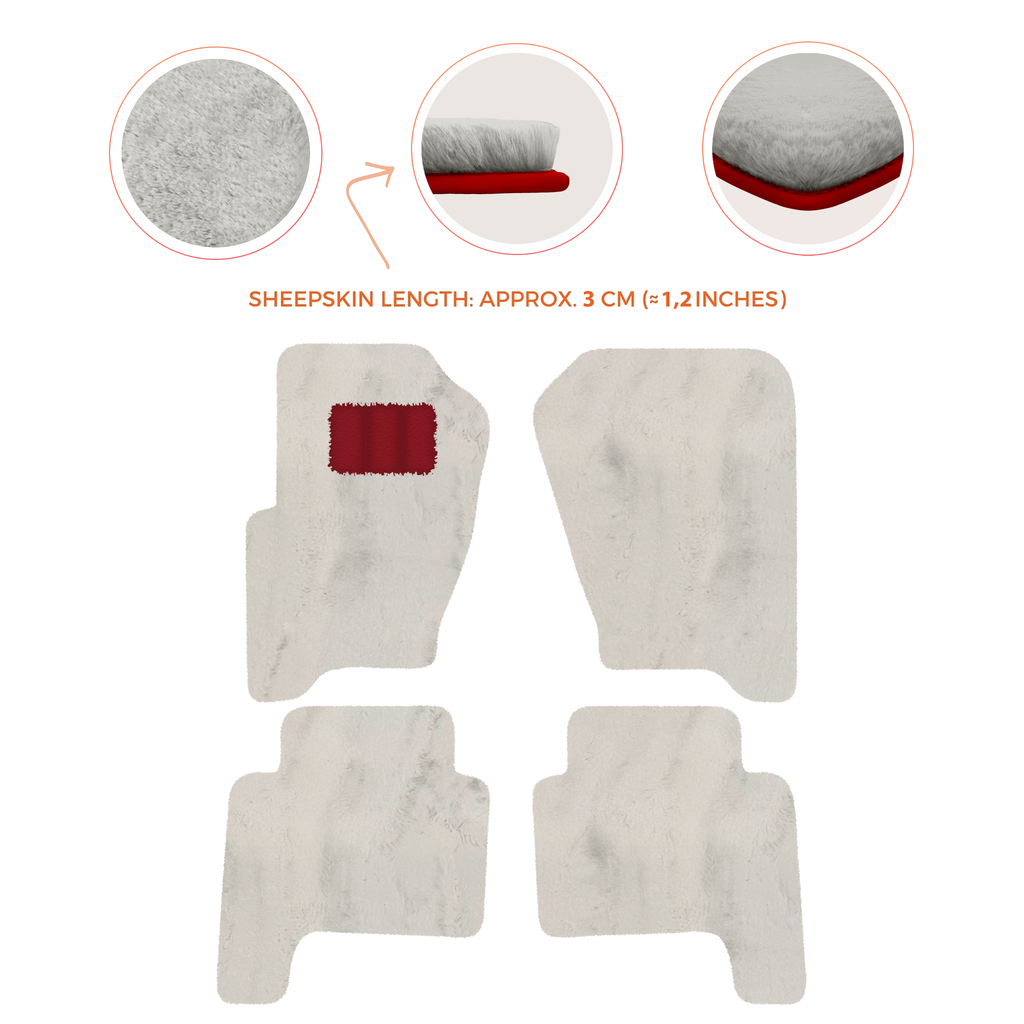 Range Rover Sport (2005-2010) - Sheepskin Length, Various Color Options Custom Fit Premium Velour Floor Mats