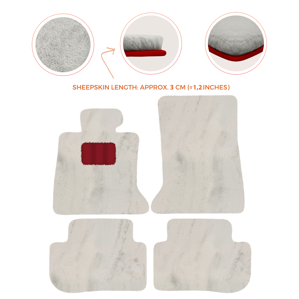 Rolls-Royce RR2 Dawn (2015-2023) Convertible - Sheepskin Length, Various Color Options Custom Fit Premium Velour Floor Mats