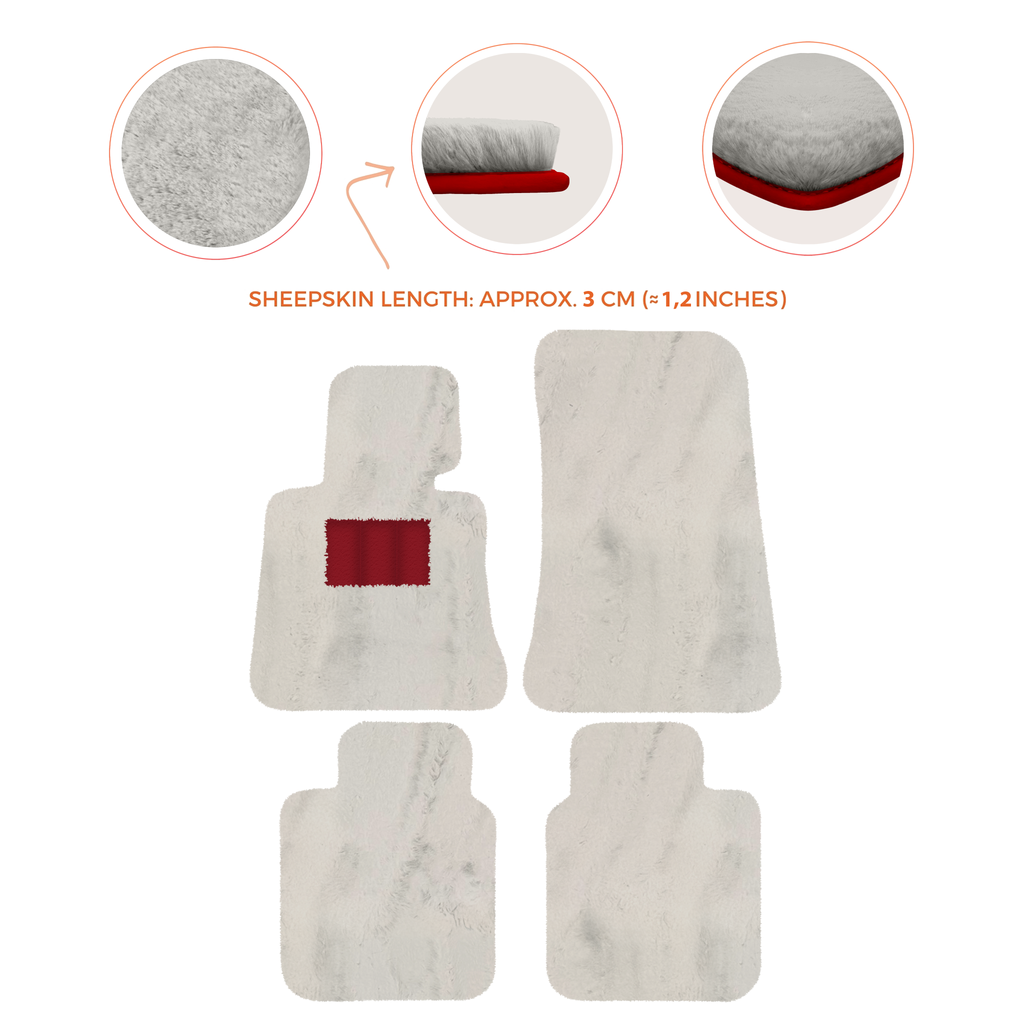 Rolls-Royce Phantom Drophead Coupe (2007-2016) - Sheepskin Length, Various Color Options Custom Fit Premium Velour Floor Mats