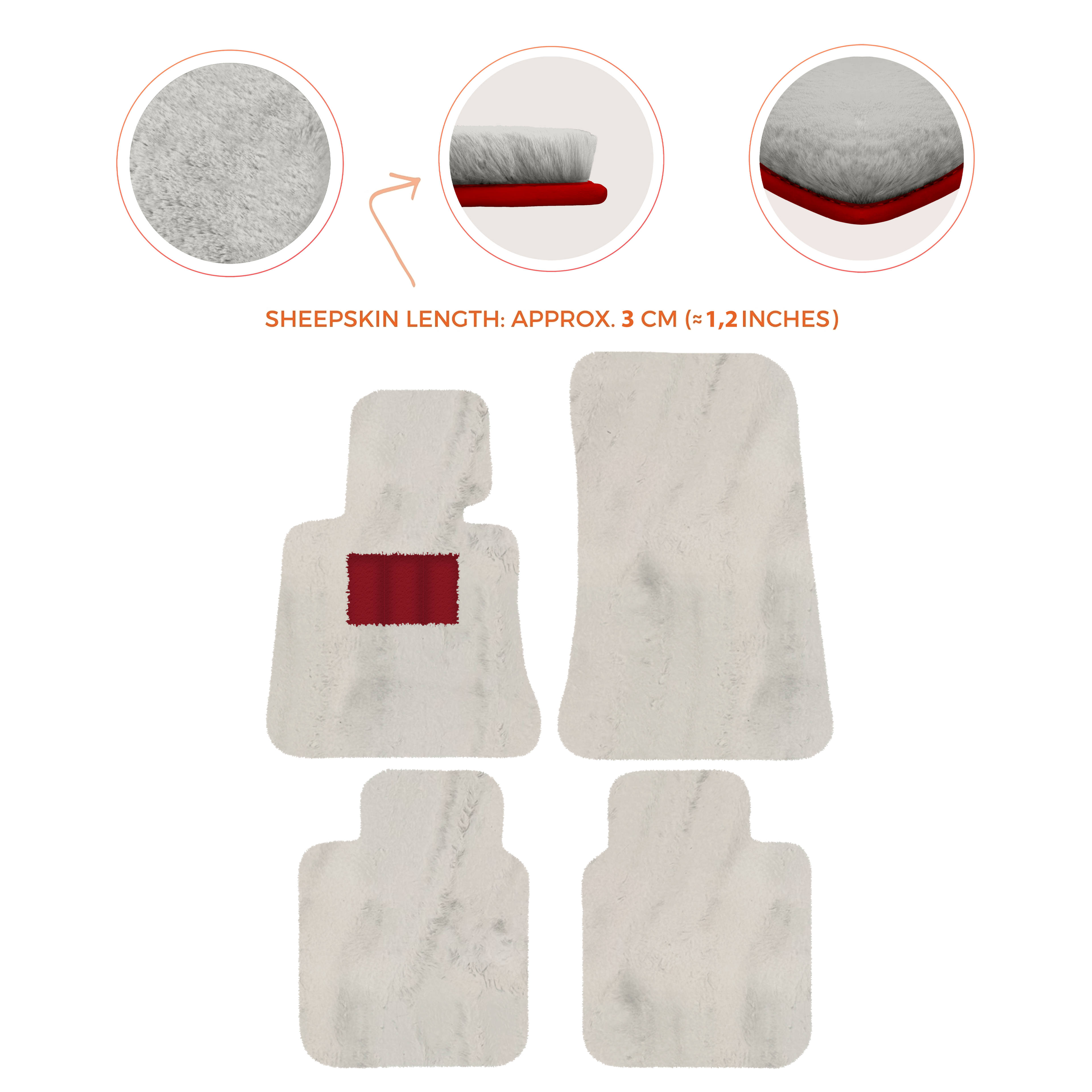 Rolls-Royce Phantom Drophead Coupe (2007-2016) - Sheepskin Length, Various Color Options Custom Fit Premium Velour Floor Mats