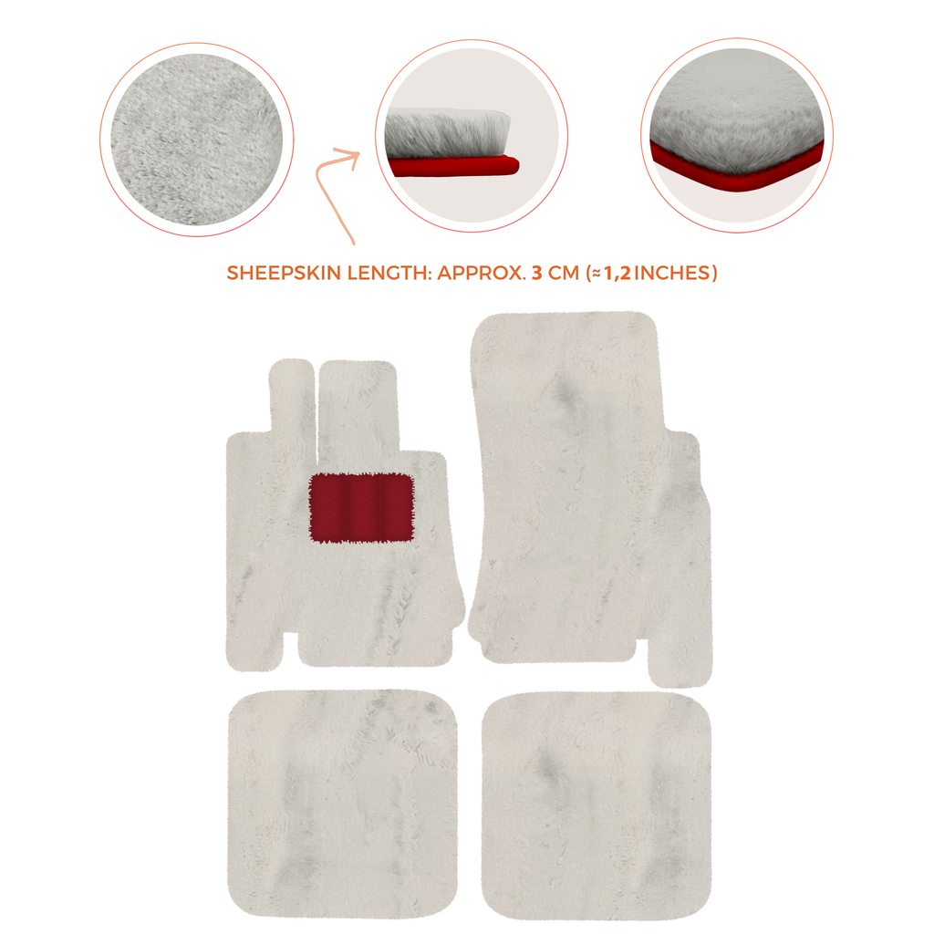 Bentley Arnage Green Label (1998-2009) - Sheepskin Length, Various Color Options Custom Fit Premium Velour Floor Mats