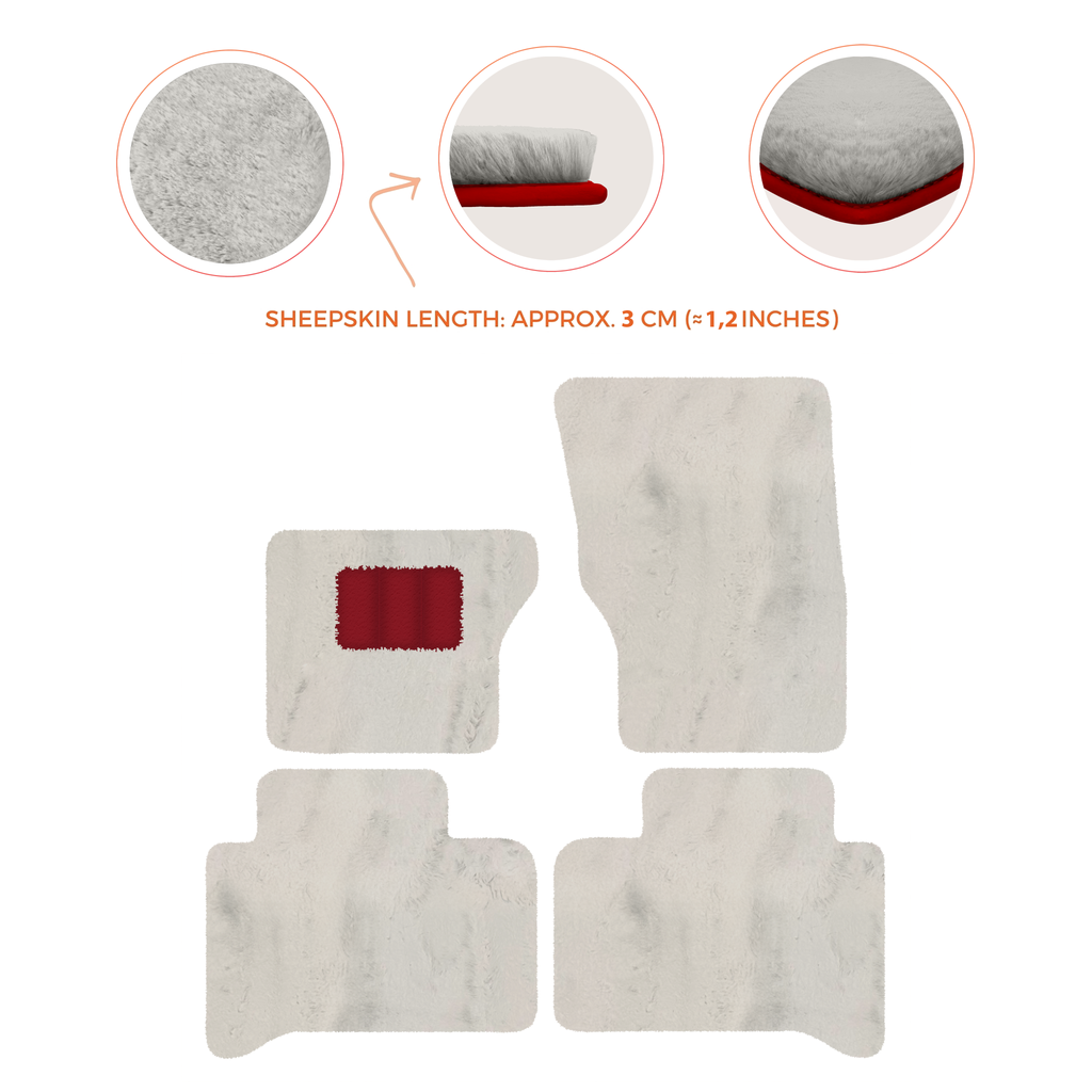 Range Rover Sport (2013-2022) - Sheepskin Length, Various Color Options Custom Fit Premium Velour Floor Mats