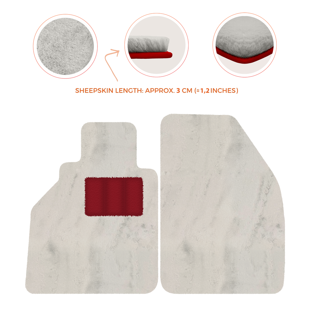Porsche 986 Boxster (1996-2004) - Sheepskin Length, Various Color Options Custom Fit Premium Velour Floor Mats
