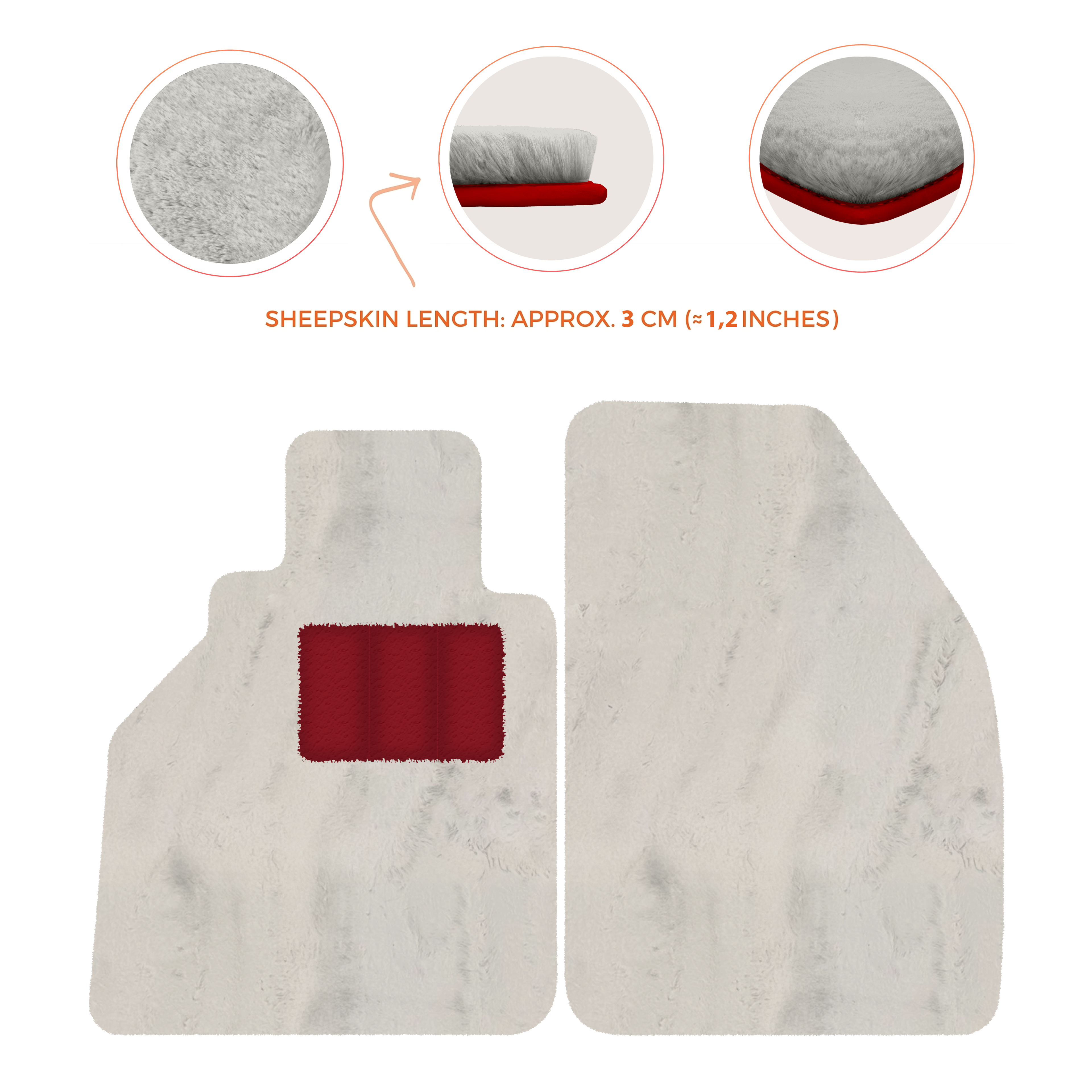 Porsche 986 Boxster (1996-2004) - Sheepskin Length, Various Color Options Custom Fit Premium Velour Floor Mats