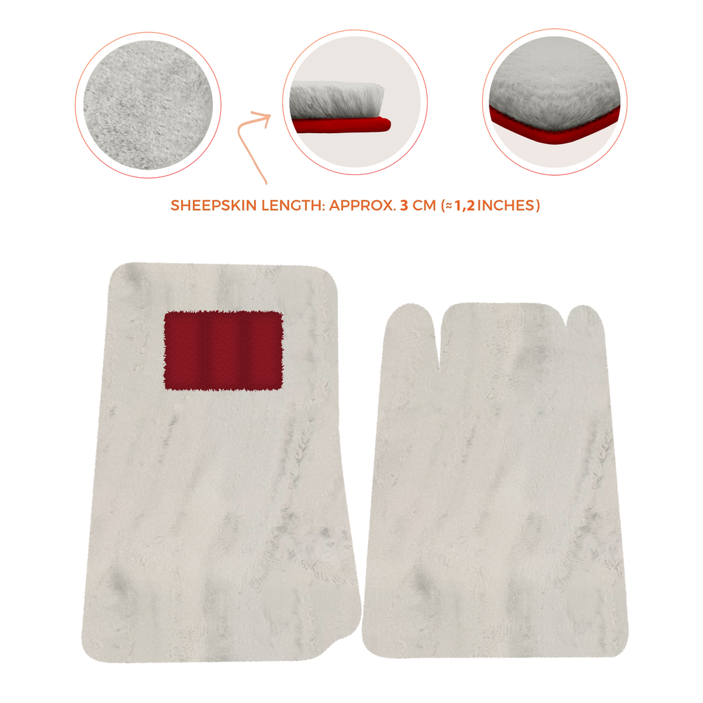 Lamborghini Espada (1968-1978) - Sheepskin Length, Various Color Options Custom Fit Premium Velour Floor Mats