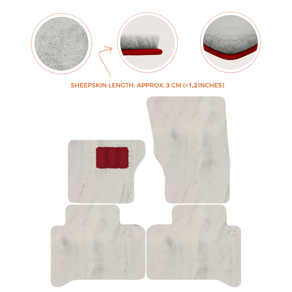 Range Rover (2012-2022) 4-5 Seater - Sheepskin Length, Various Color Options Custom Fit Premium Velour Floor Mats
