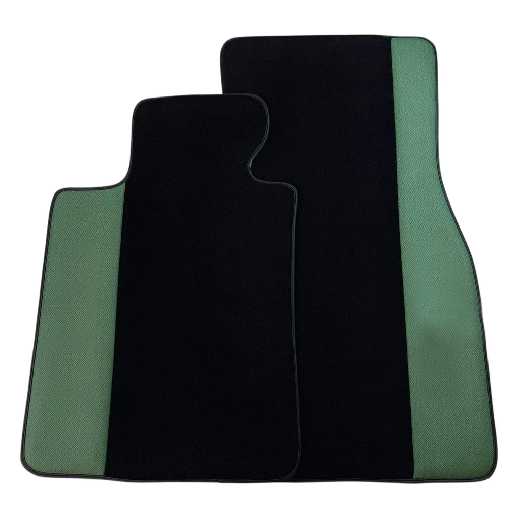 BMW 2 Series U06 (2022-2026) | Green Leather Borders Custom Fit Premium Velour Floor Mats