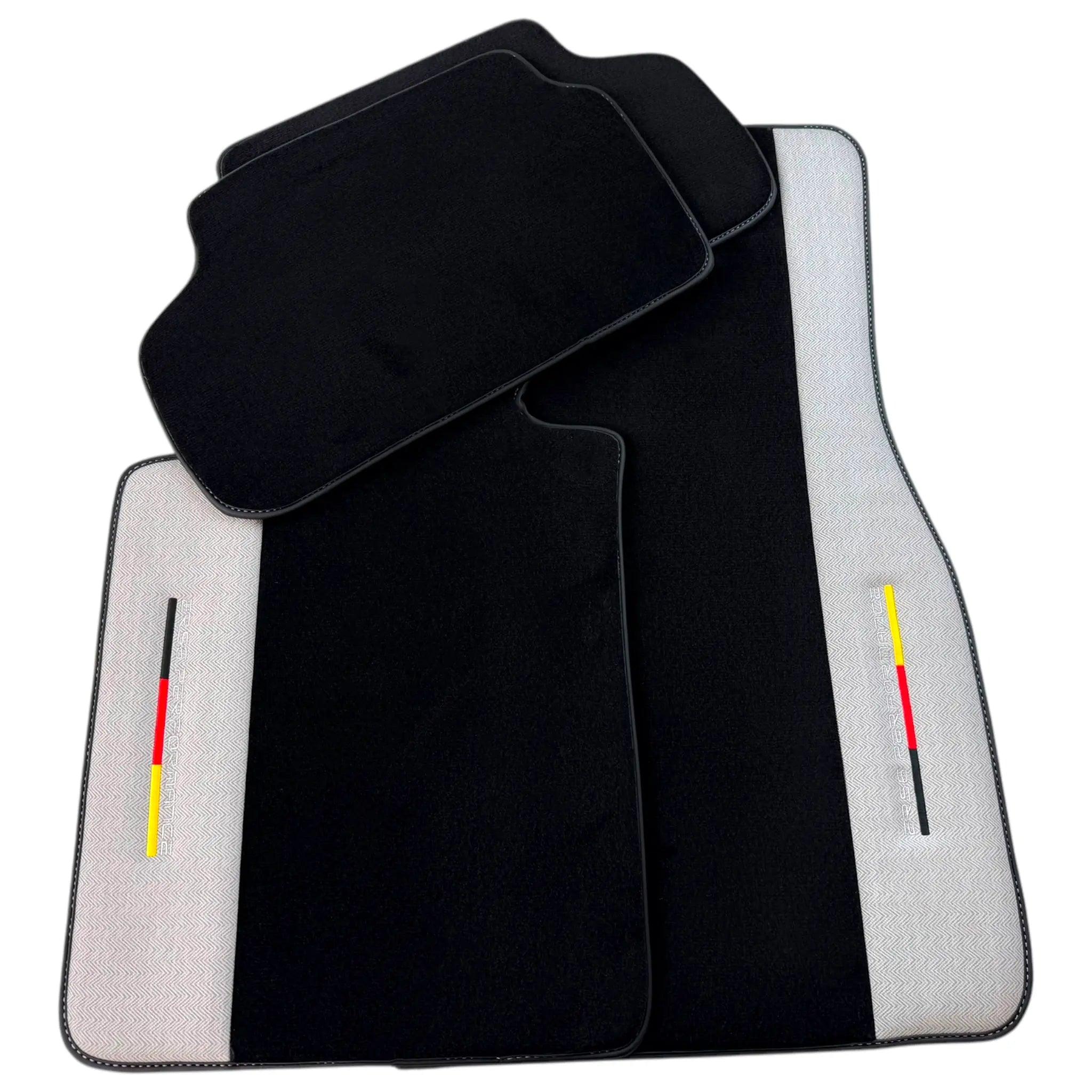 BMW G61 (2023-2026) Touring with Gray Leather Custom Fit Premium Velour Floor Mats