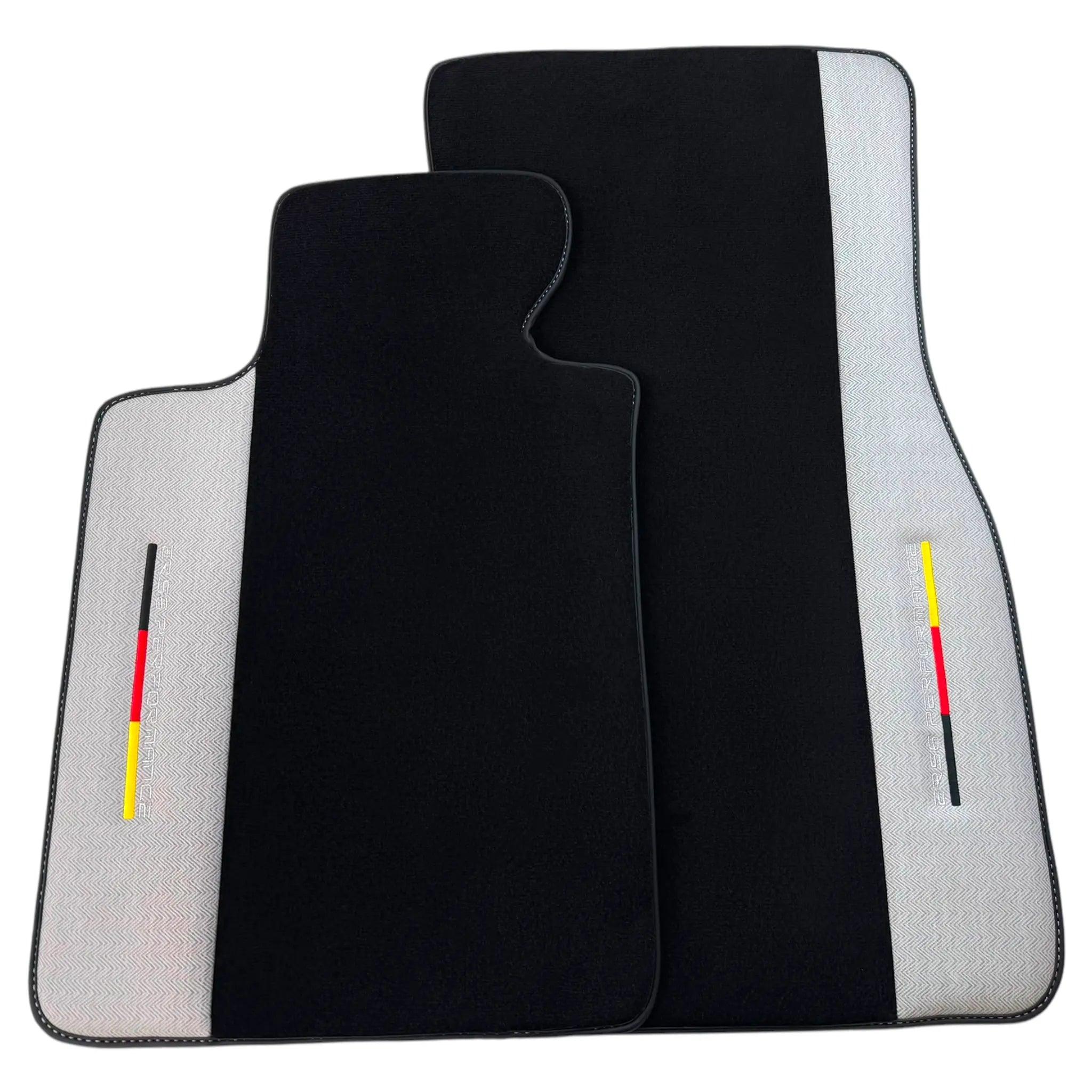 BMW G61 (2023-2026) Touring with Gray Leather Custom Fit Premium Velour Floor Mats