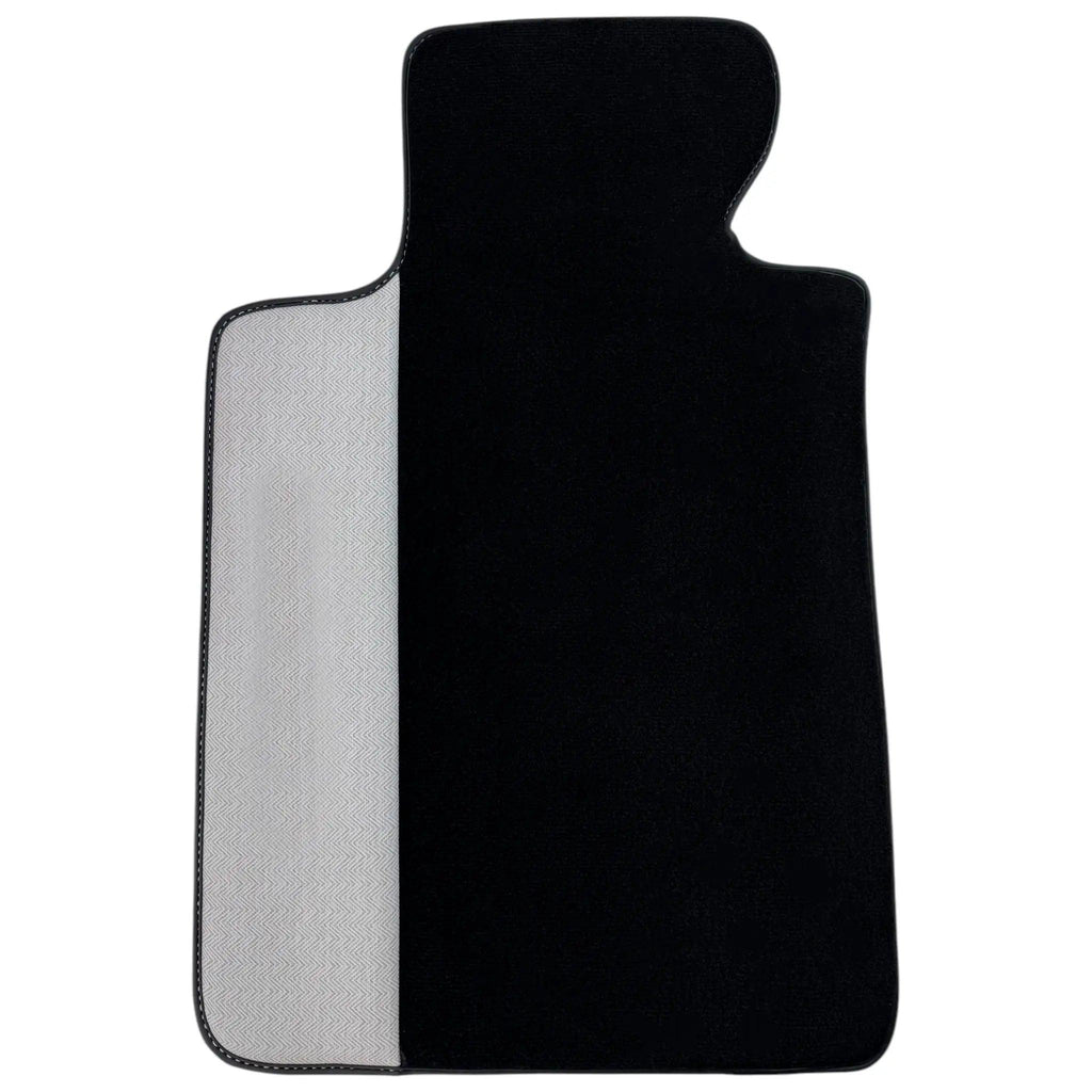 BMW G61 (2023-2026) Touring with Gray Leather Borders Custom Fit Premium Velour Floor Mats