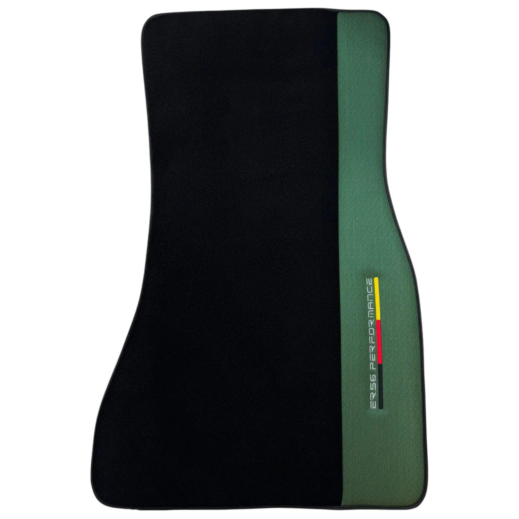 BMW 2 Series Gran Tourer F46 (2015-2022) 5 Seats with Green Leather ER56 Performance Custom Fit Premium Velour Floor Mats
