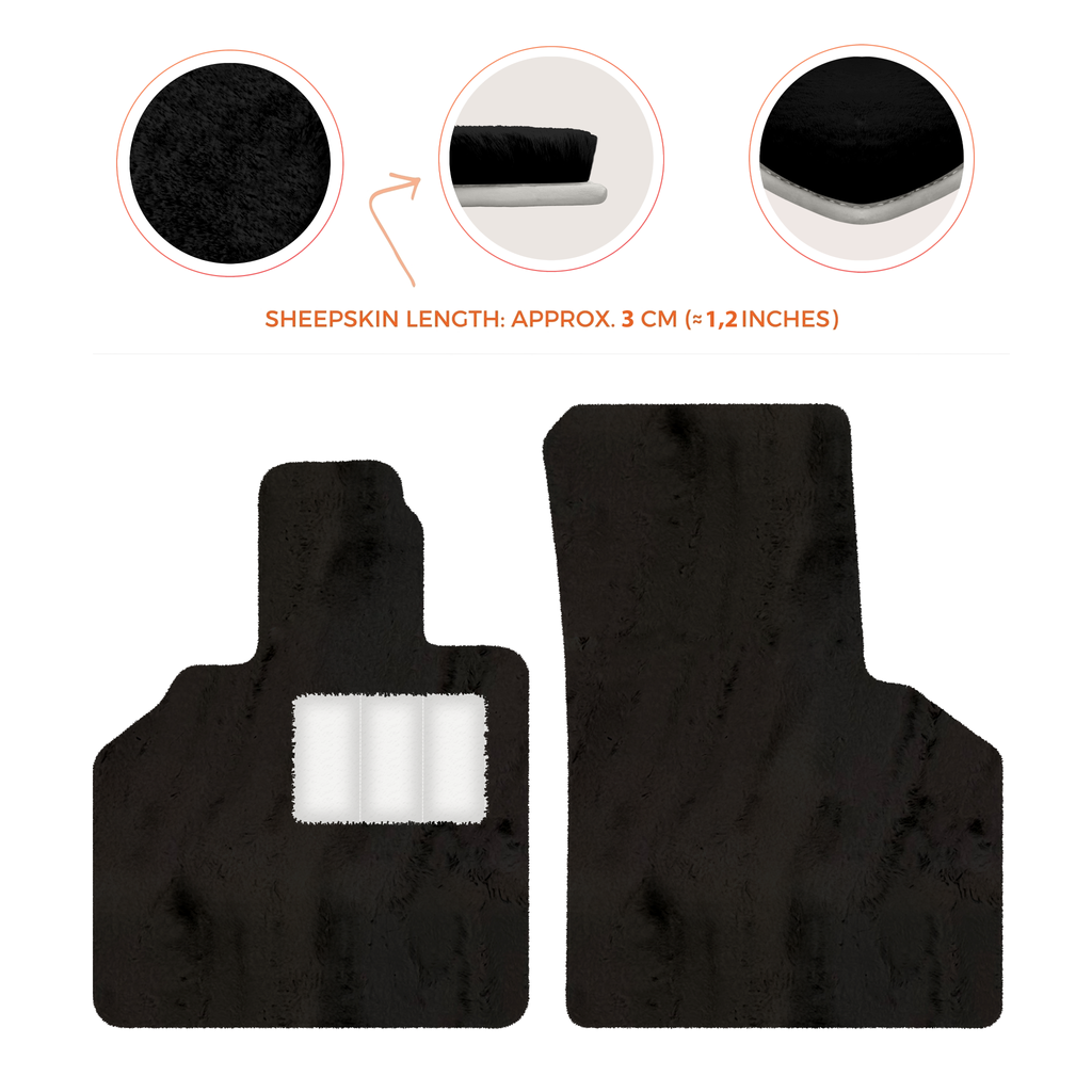 Lamborghini Gallardo (2004-2014) - Sheepskin Length, Various Color Options Custom Fit Premium Velour Floor Mats