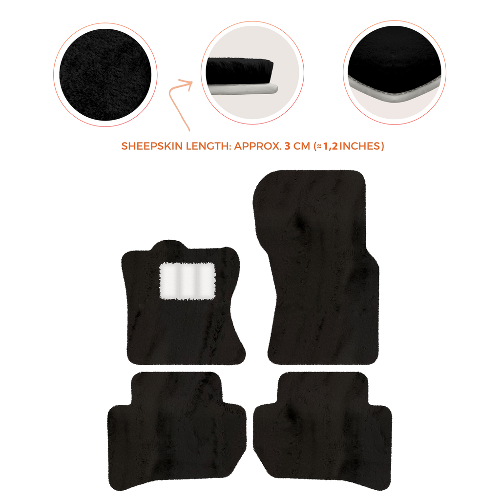 Range Rover Velar (2017-2024) - Sheepskin Length, Various Color Options Custom Fit Premium Velour Floor Mats
