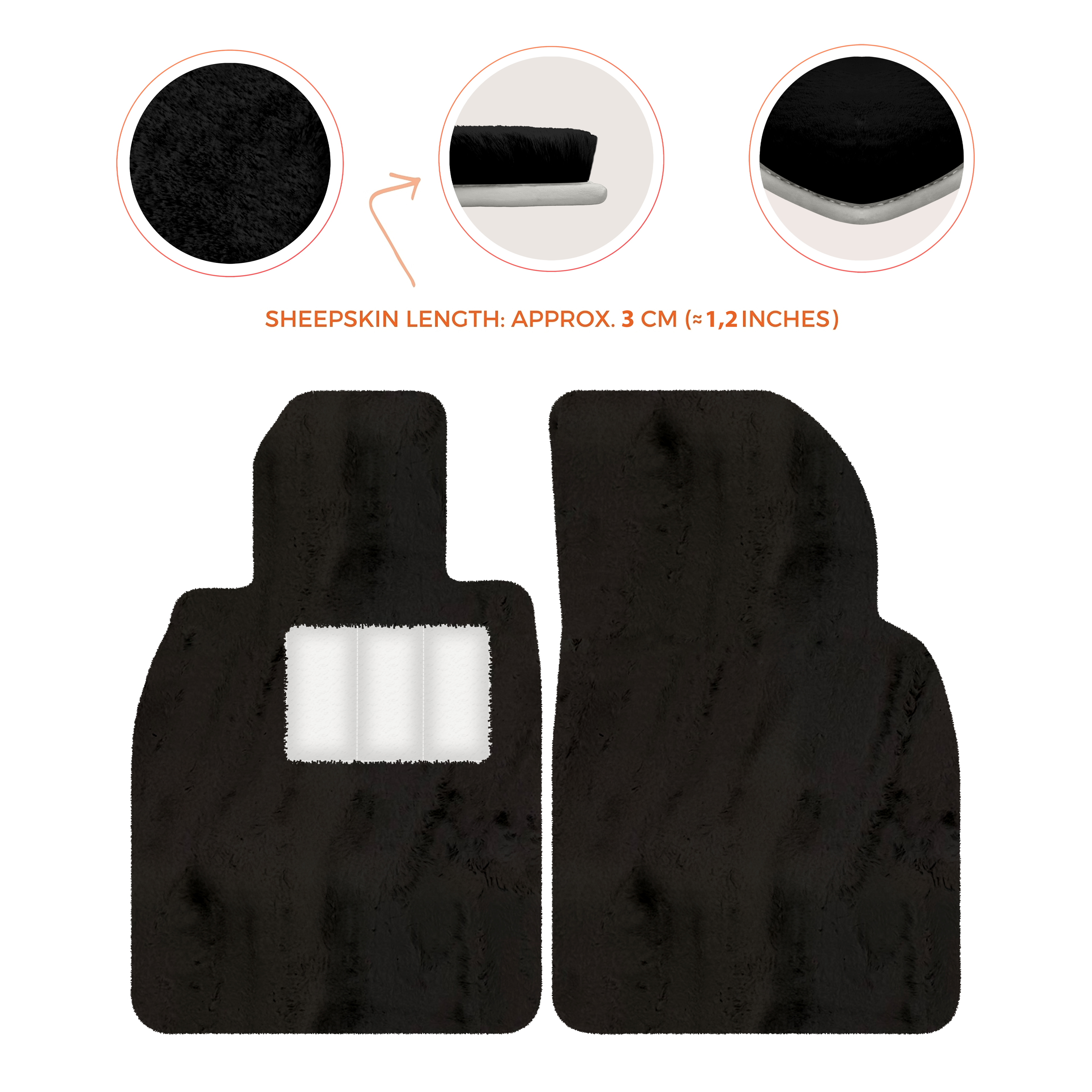 Porsche 718 Boxster (2016-2023) - Sheepskin Length, Various Color Options Custom Fit Premium Velour Floor Mats