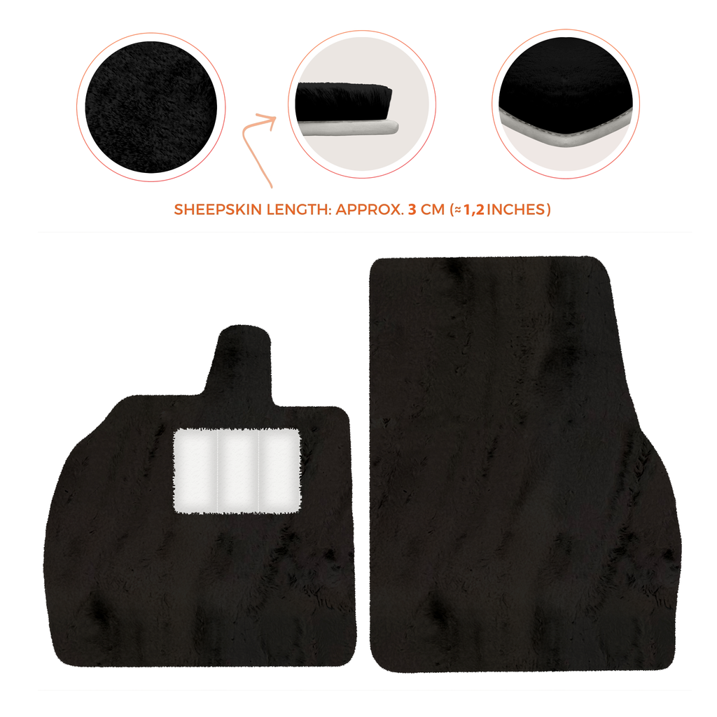 Lamborghini Revuelto (2024-2025) - Sheepskin Length, Various Color Options Custom Fit Premium Velour Floor Mats