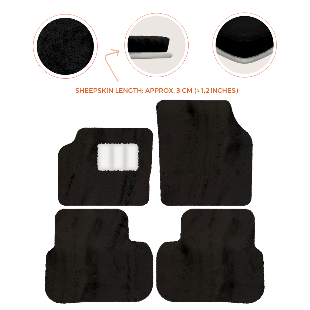 Land Rover Discovery Sport (2015-2019) - Sheepskin Length, Various Color Options Custom Fit Premium Velour Floor Mats