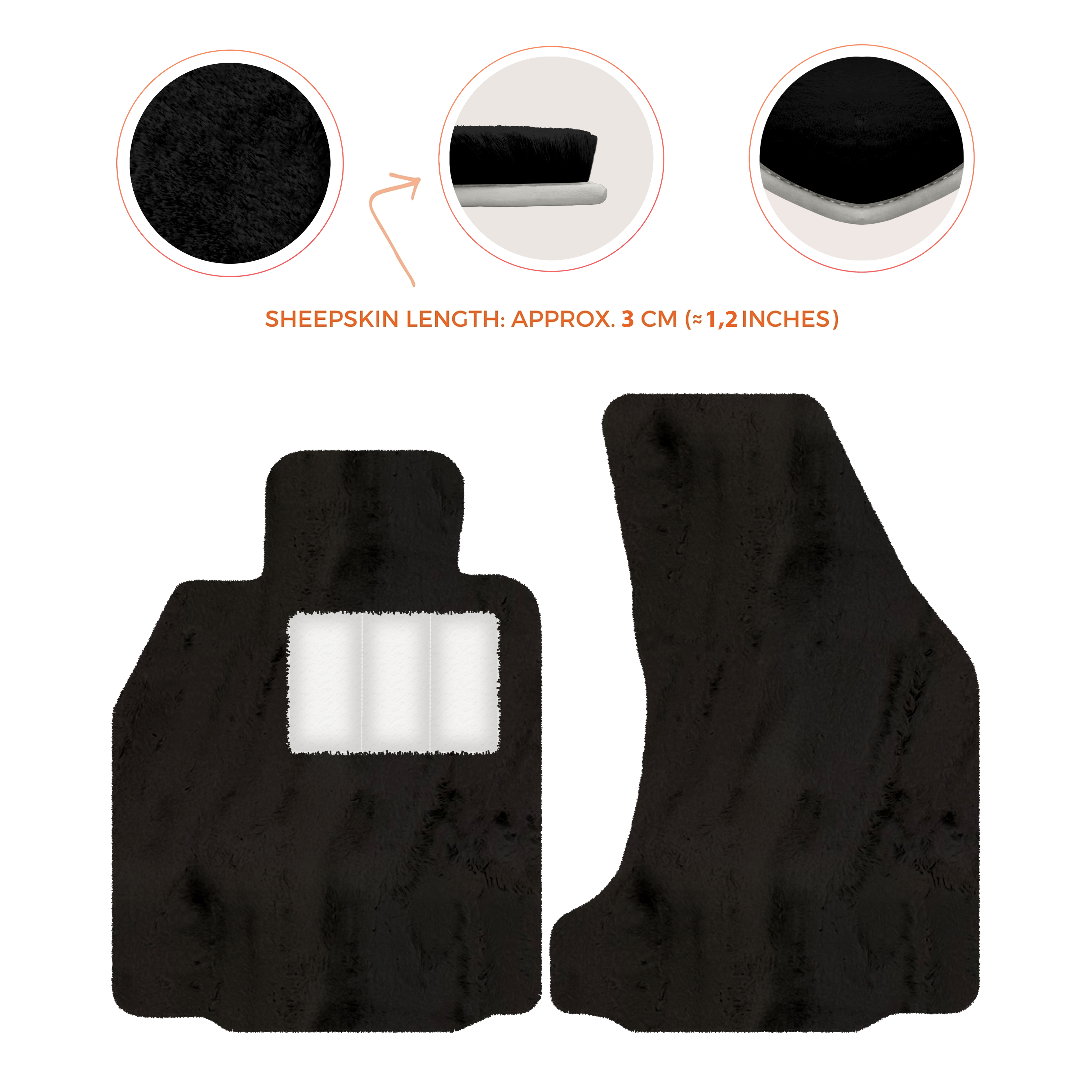 Porsche 987 Boxster (2005-2012) - Sheepskin Length, Various Color Options Custom Fit Premium Velour Floor Mats
