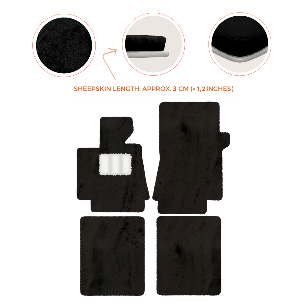 Bentley Arnage T (1998-2009) - Sheepskin Length, Various Color Options Custom Fit Premium Velour Floor Mats