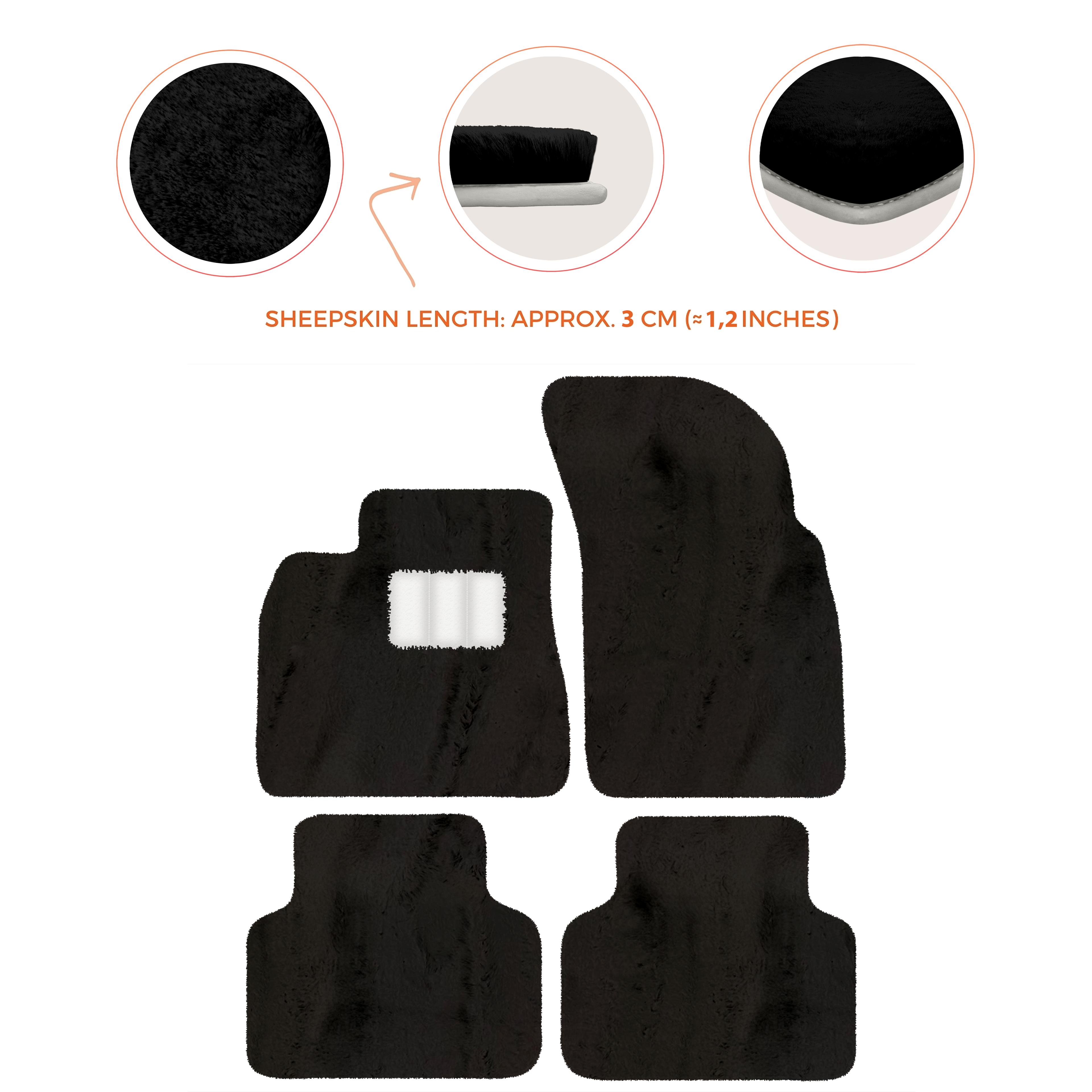 Bentley Bentayga (2015-2023) - Sheepskin Length, Various Color Options Custom Fit Premium Velour Floor Mats