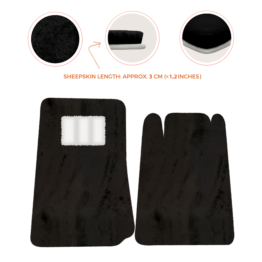 Lamborghini Espada (1968-1978) - Sheepskin Length, Various Color Options Custom Fit Premium Velour Floor Mats
