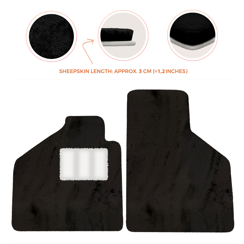 Lamborghini Diablo (1990-2001) - Sheepskin Length, Various Color Options Custom Fit Premium Velour Floor Mats