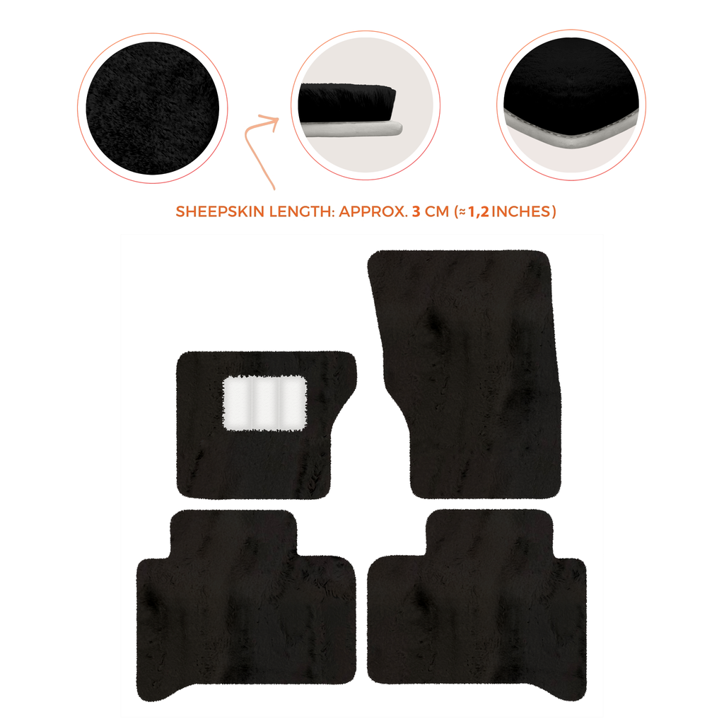 Range Rover Sport (2013-2022) - Sheepskin Length, Various Color Options Custom Fit Premium Velour Floor Mats