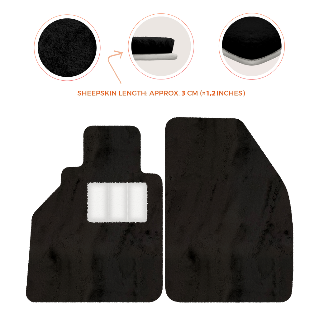 Porsche 986 Boxster (1996-2004) - Sheepskin Length, Various Color Options Custom Fit Premium Velour Floor Mats