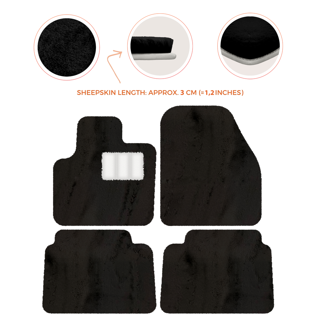 Land Rover Discovery Sport (2019-2026) - Sheepskin Length, Various Color Options Custom Fit Premium Velour Floor Mats